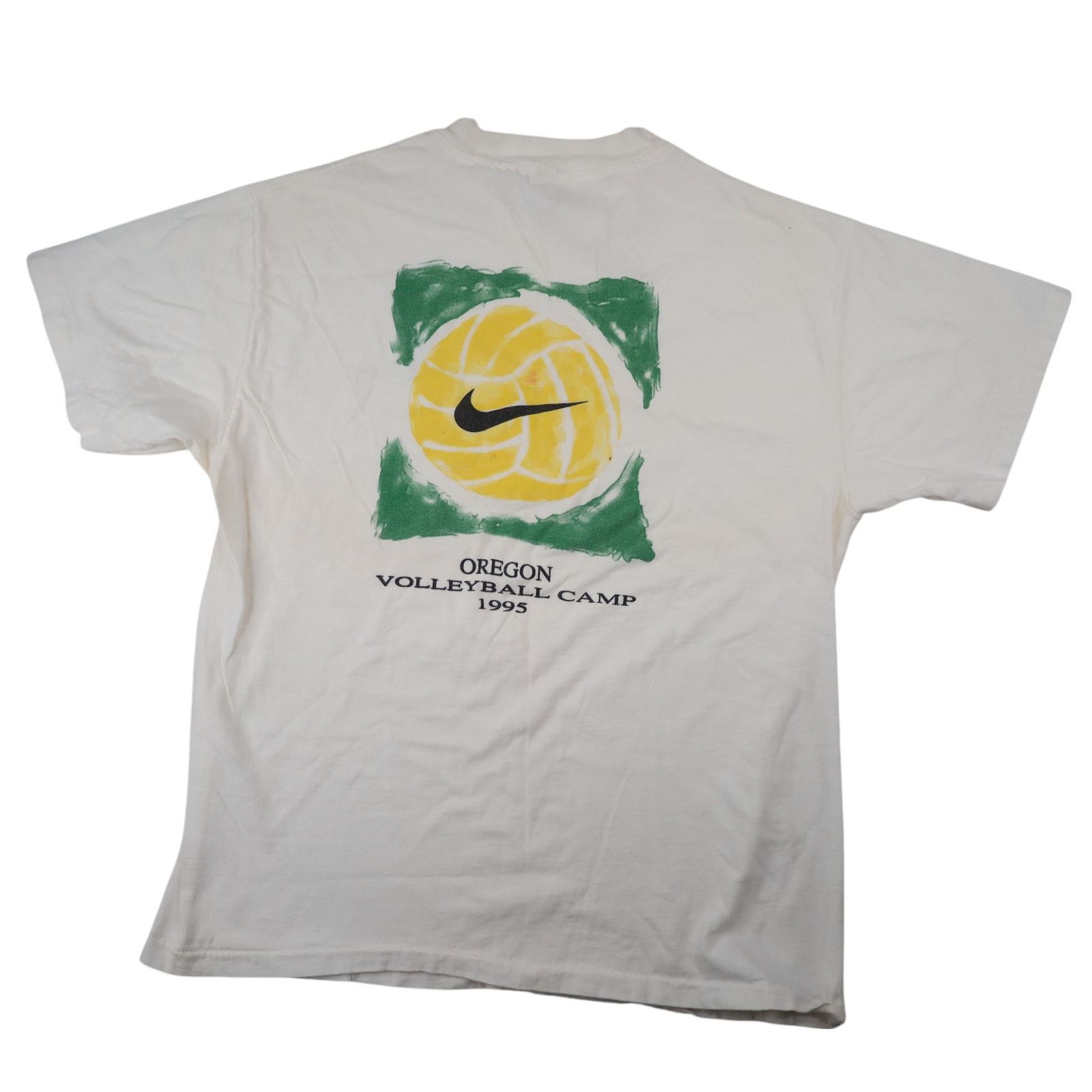 Nike × Vintage Vintage 1995 Nike Oregon Volleyball Camp Graphic T Shirt Size US L / EU 52-54 / 3 - 1 Thumbnail