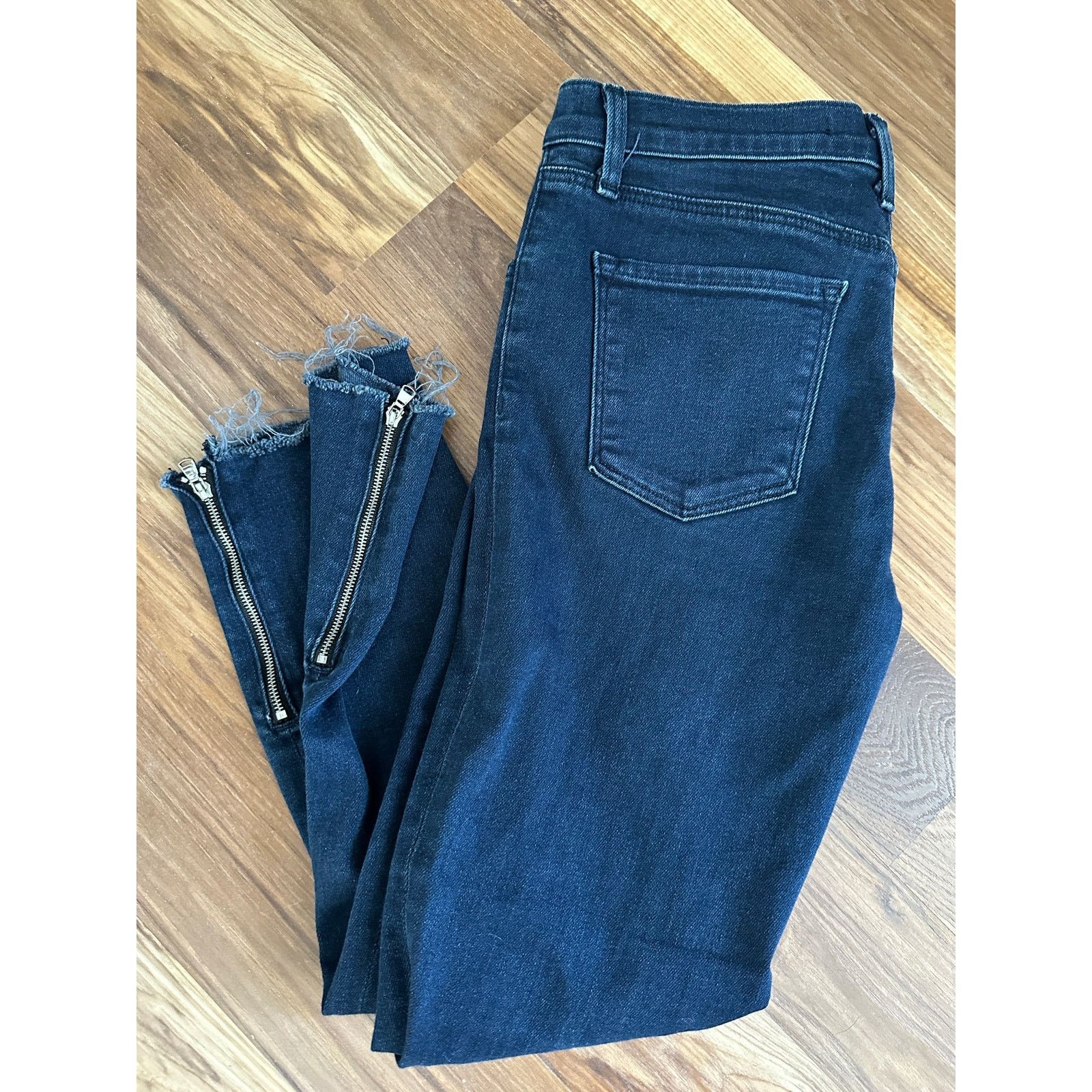J Brand J Brand Rhythm Dark Wash Ankle Zip Denim Jeans 28 Size 28" / US 6 / IT 42 - 1 Thumbnail