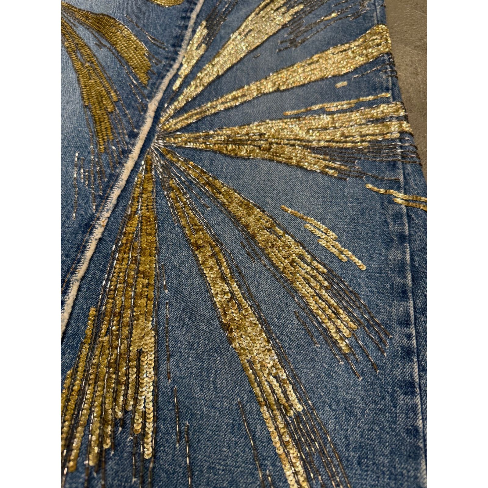 Roberto Cavalli S/S2001 Roberto Cavalli runway long skirt with gold details Size 28" / US 6 / IT 42 - 3 Thumbnail