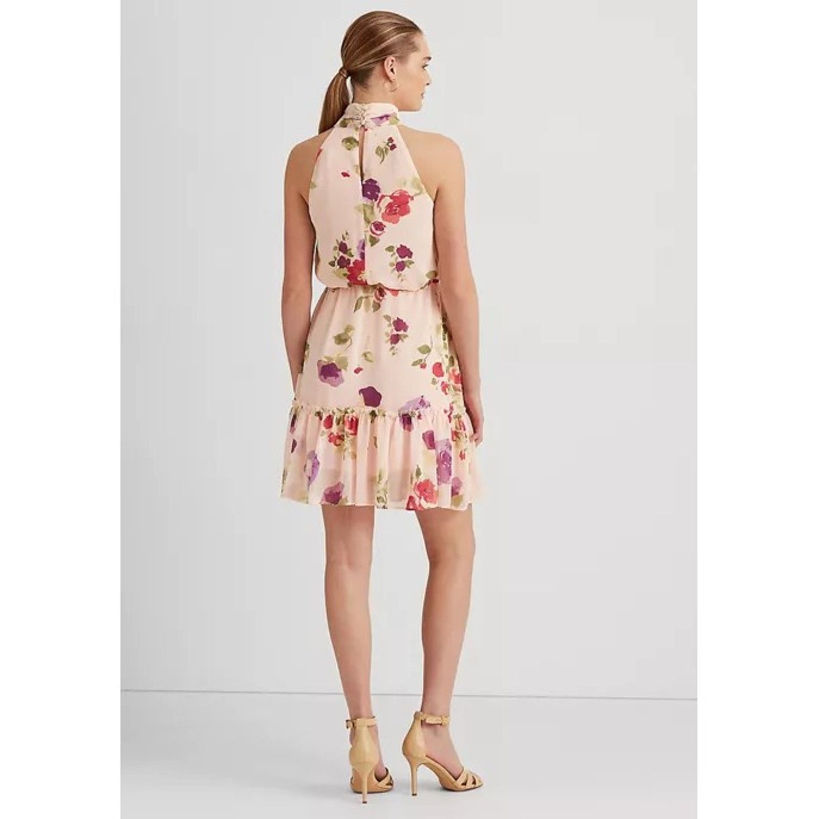 Ralph Lauren Lauren Ralph Lauren Women Chiffon Cocktail Dress Size 16 Size XXL / US 16-18 / IT 52-54 - 2 Thumbnail