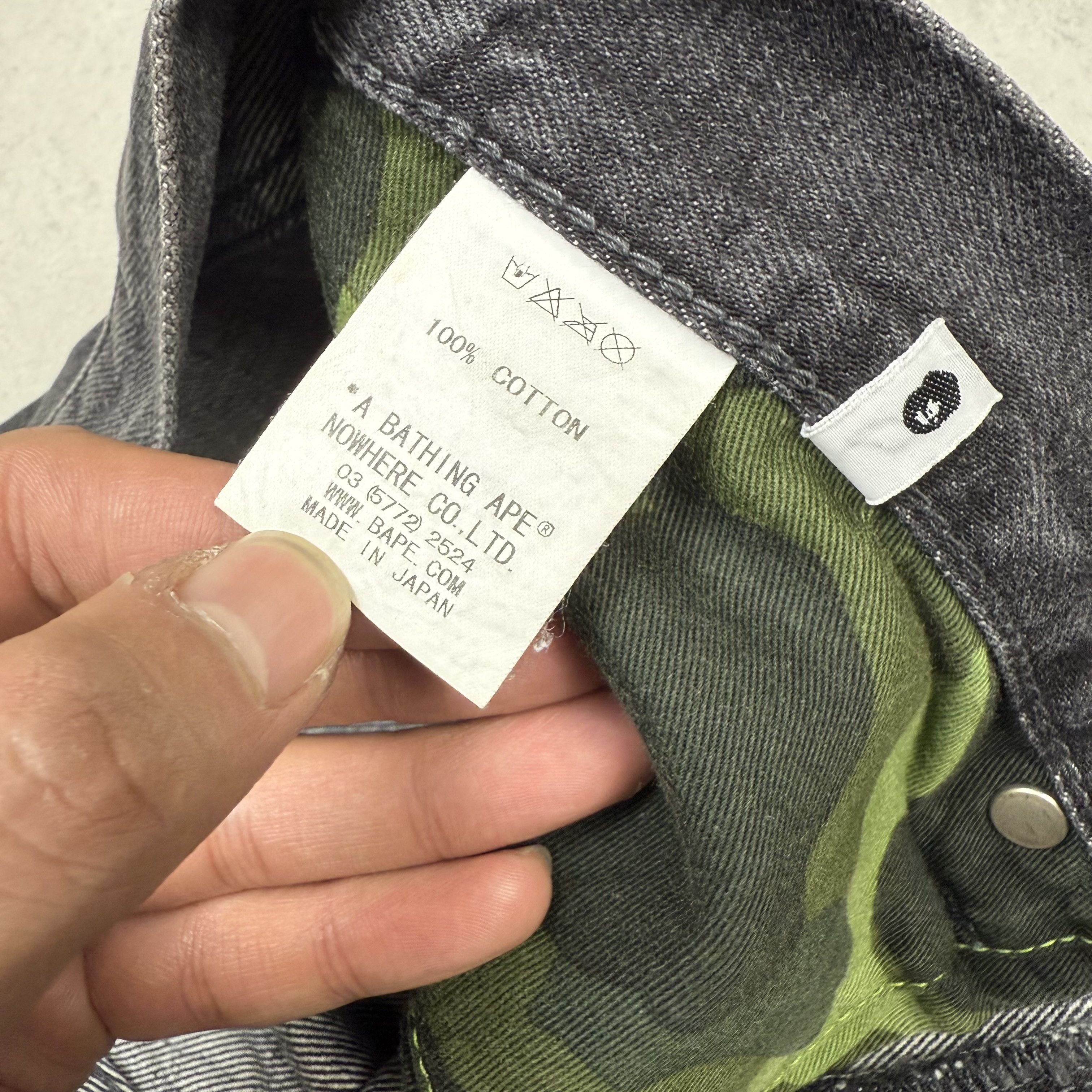 Bape Vintage A Bathing Ape Denim Size US 36 / EU 52 - 10 Thumbnail