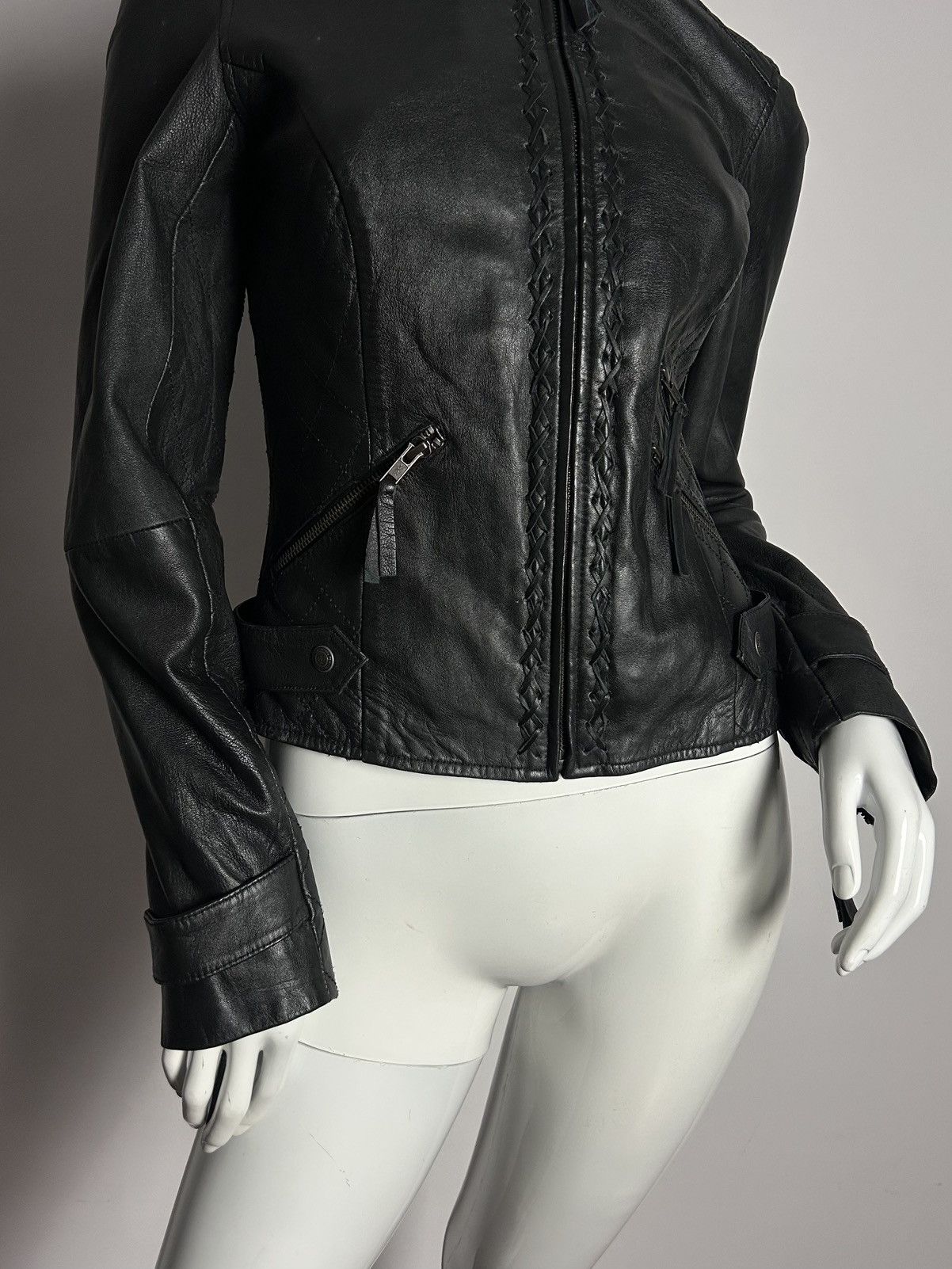 Other Insane vintage leather biker jacket Size M / US 6-8 / IT 42-44 - 4 Thumbnail