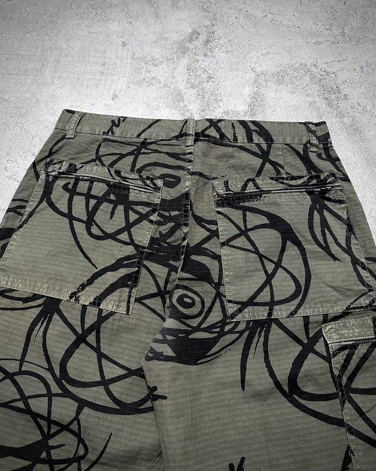 Stussy Vintage Stussy X Futura Laboratory Cargo Pants Size US 33 - 8 Thumbnail