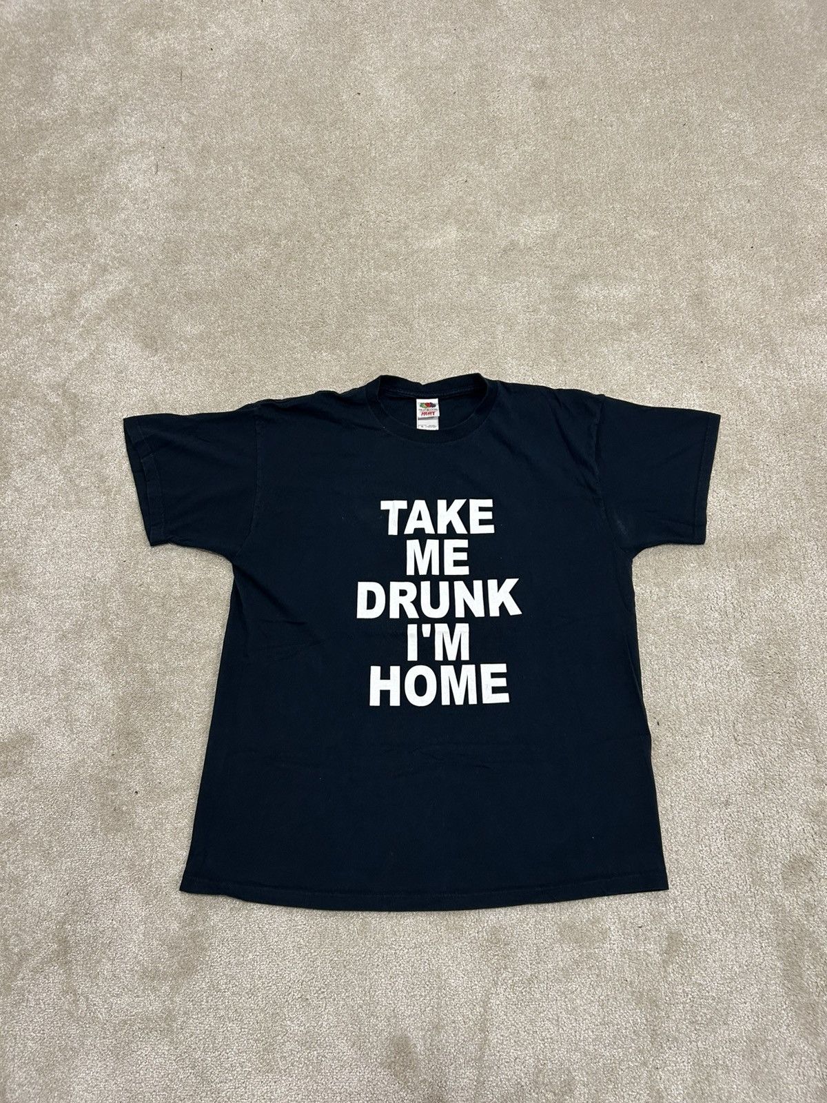 Vintage Vintage Funny Drinking Tee Size US XL / EU 56 / 4 - 1 Thumbnail