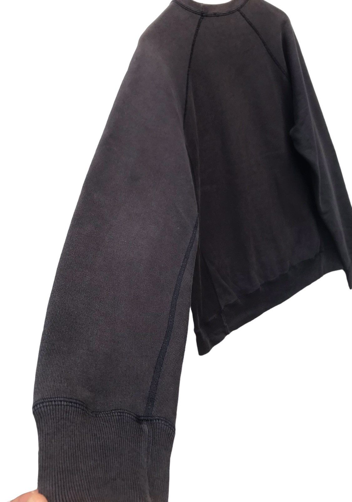 A.P.C. Faded Black Apc French Made Reverse Weave Crewneck Size US M / EU 48-50 / 2 - 9 Thumbnail