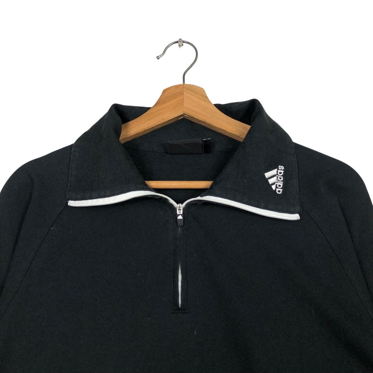Adidas 📌Rich Black Vintage Chore Zipper Jacket Adidas Size US M / EU 48-50 / 2 - 9 Thumbnail