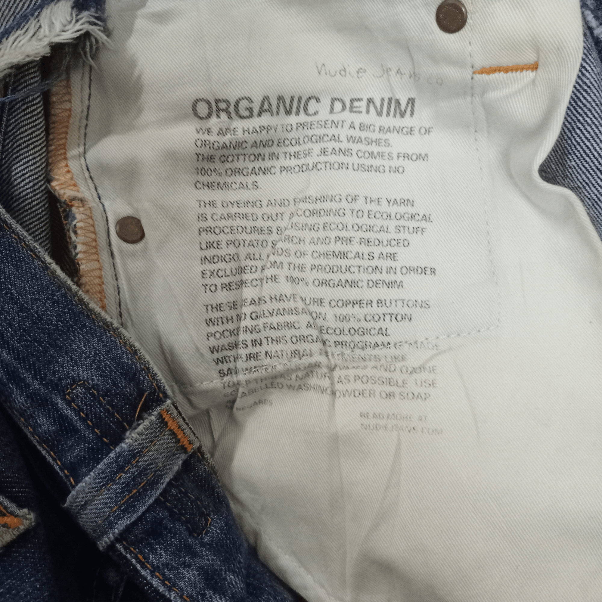 Nudie Jeans Vintage Nudie Button Fly Blue Wash Ripped Style Jeans 30x31 Size US 30 / EU 46 - 10 Thumbnail