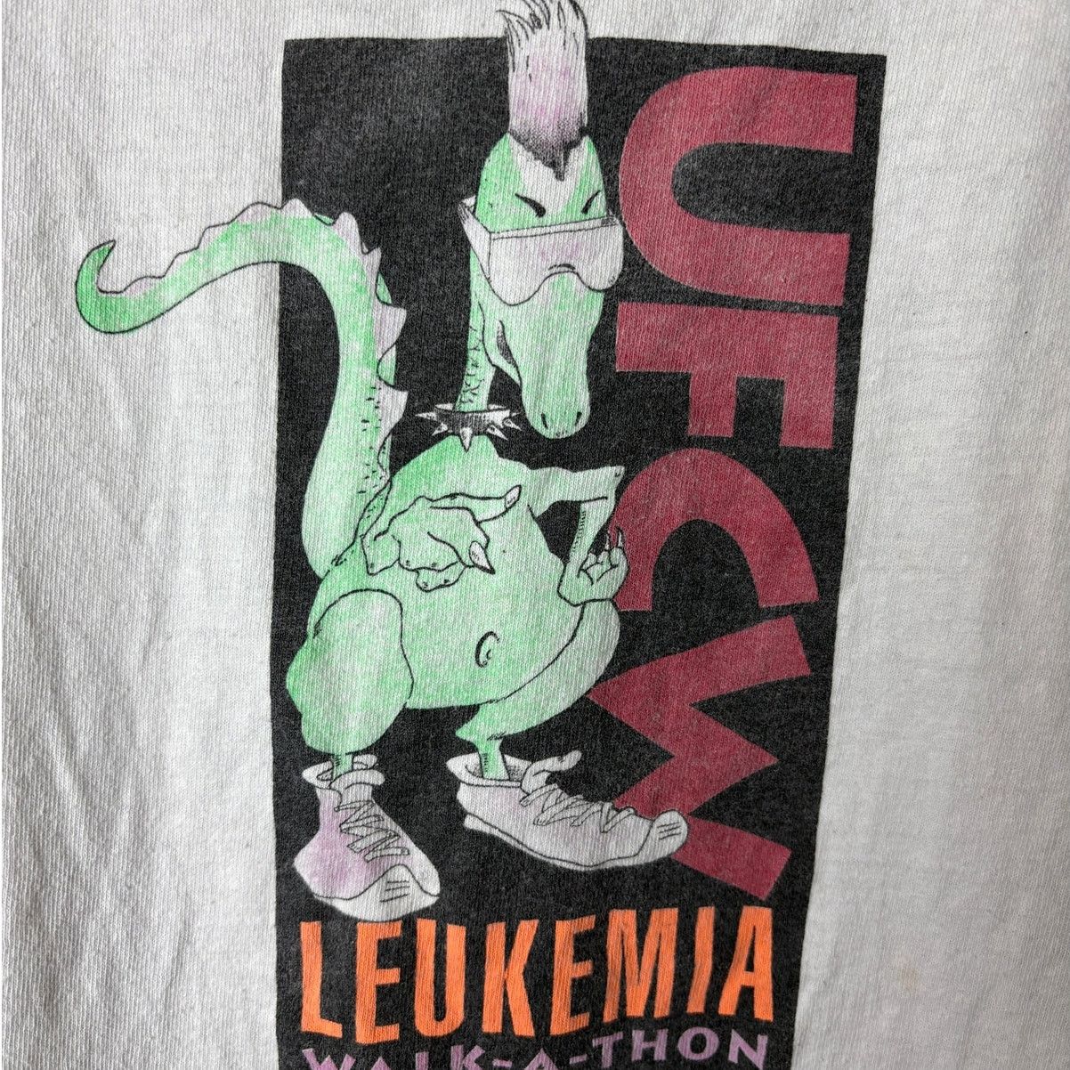 Lee Leukemia Walk-A-Thon Vintage Dino Tee - L - Lee Heavyweight Size US L / EU 52-54 / 3 - 4 Thumbnail
