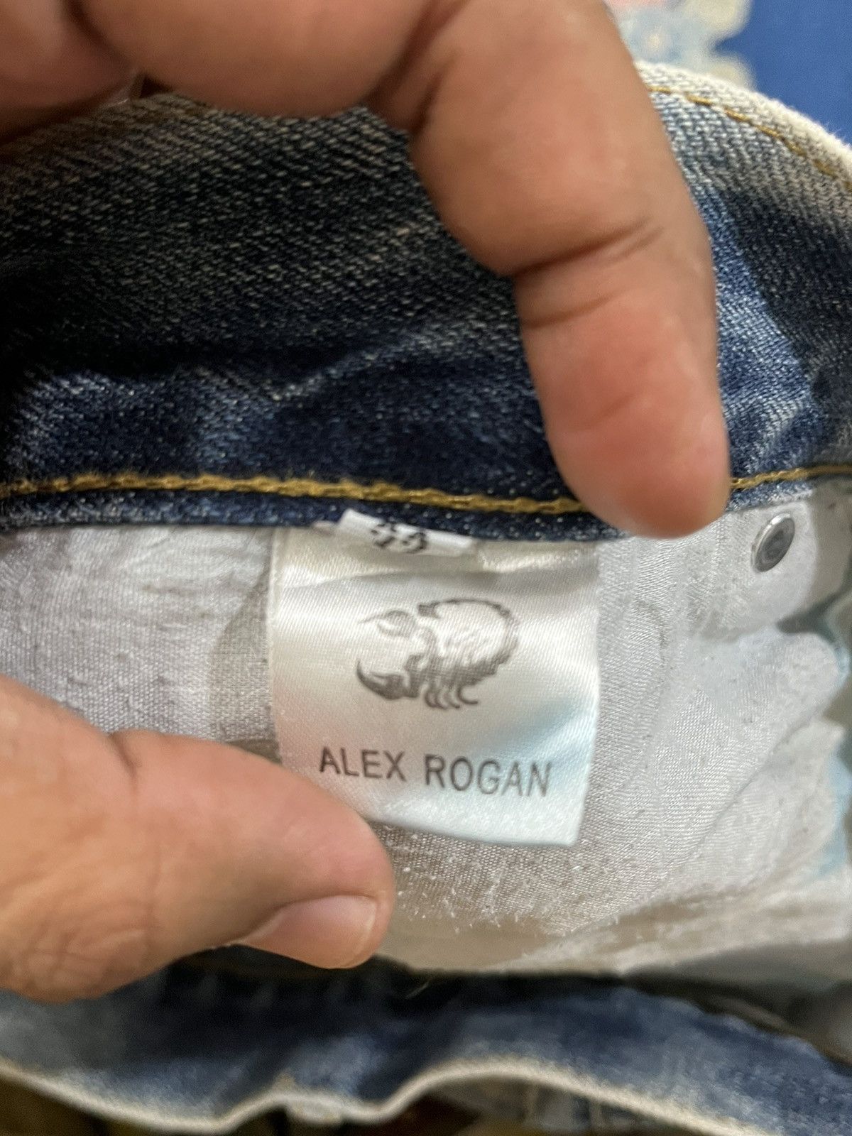 If Six Was Nine × Yasuyuki Ishii Vintage Alex Rogan Acid Wash Ripped Distressed Denim Size US 34 / EU 50 - 10 Thumbnail