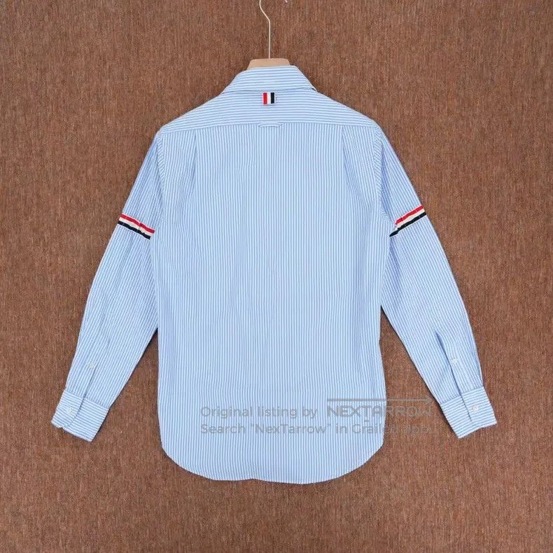 Thom Browne Puff Sleeve Double Sleeve Logo Shirt