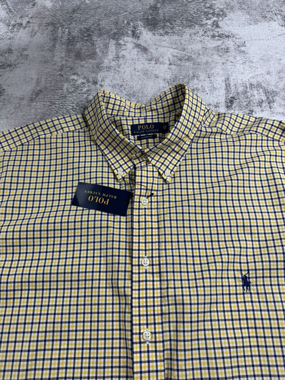 Polo Ralph Lauren NEW Polo Ralph Lauren Classic Fit Checked 2XL Suit Yellow Long Sleeve Shirt Size US XXL / EU 58 / 5 - 7 Thumbnail