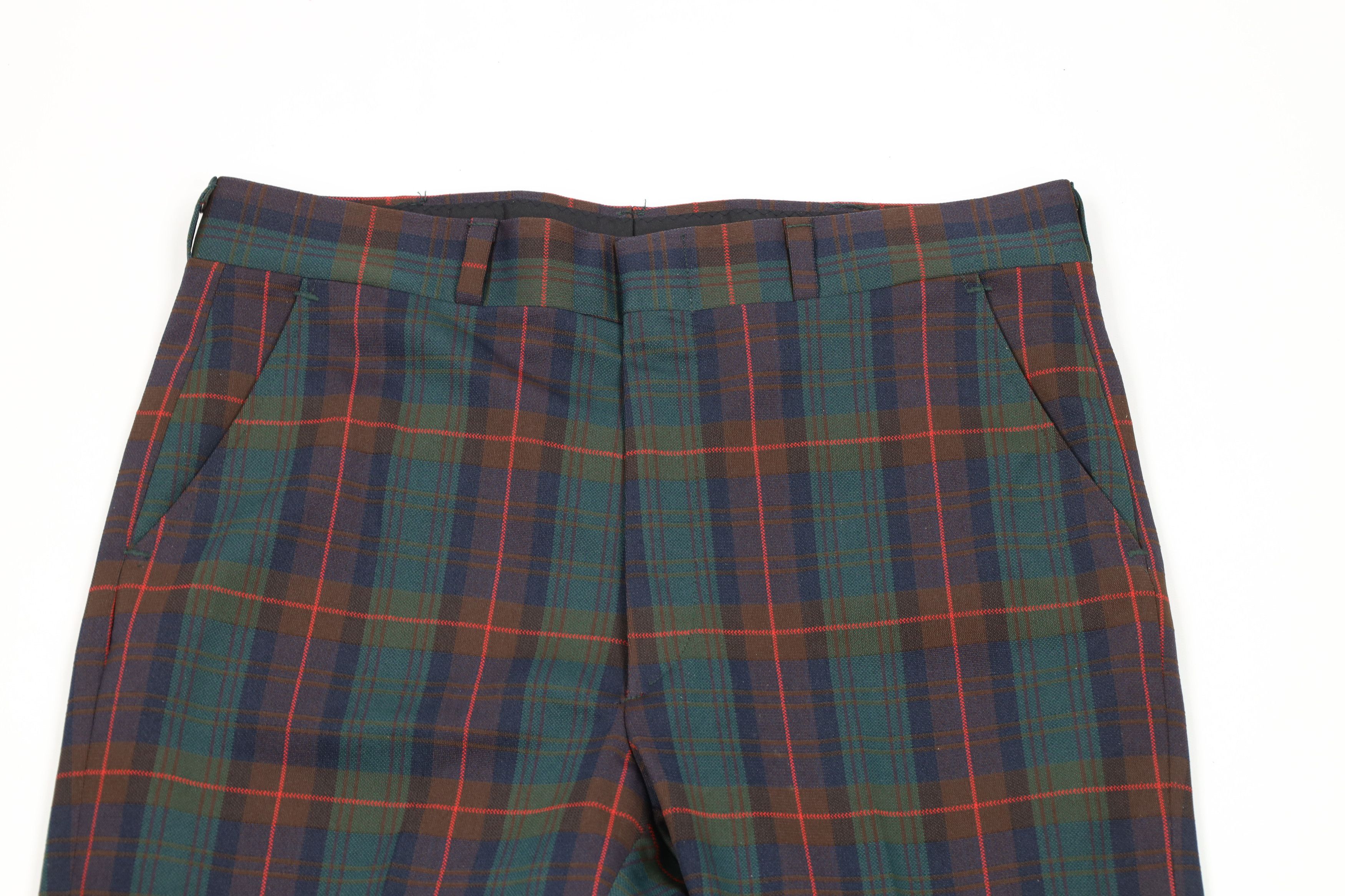 Vintage Vintage 60s 70s Streetwear Bell Bottoms Pants Rainbow Plaid Size US 32 / EU 48 - 2 Thumbnail