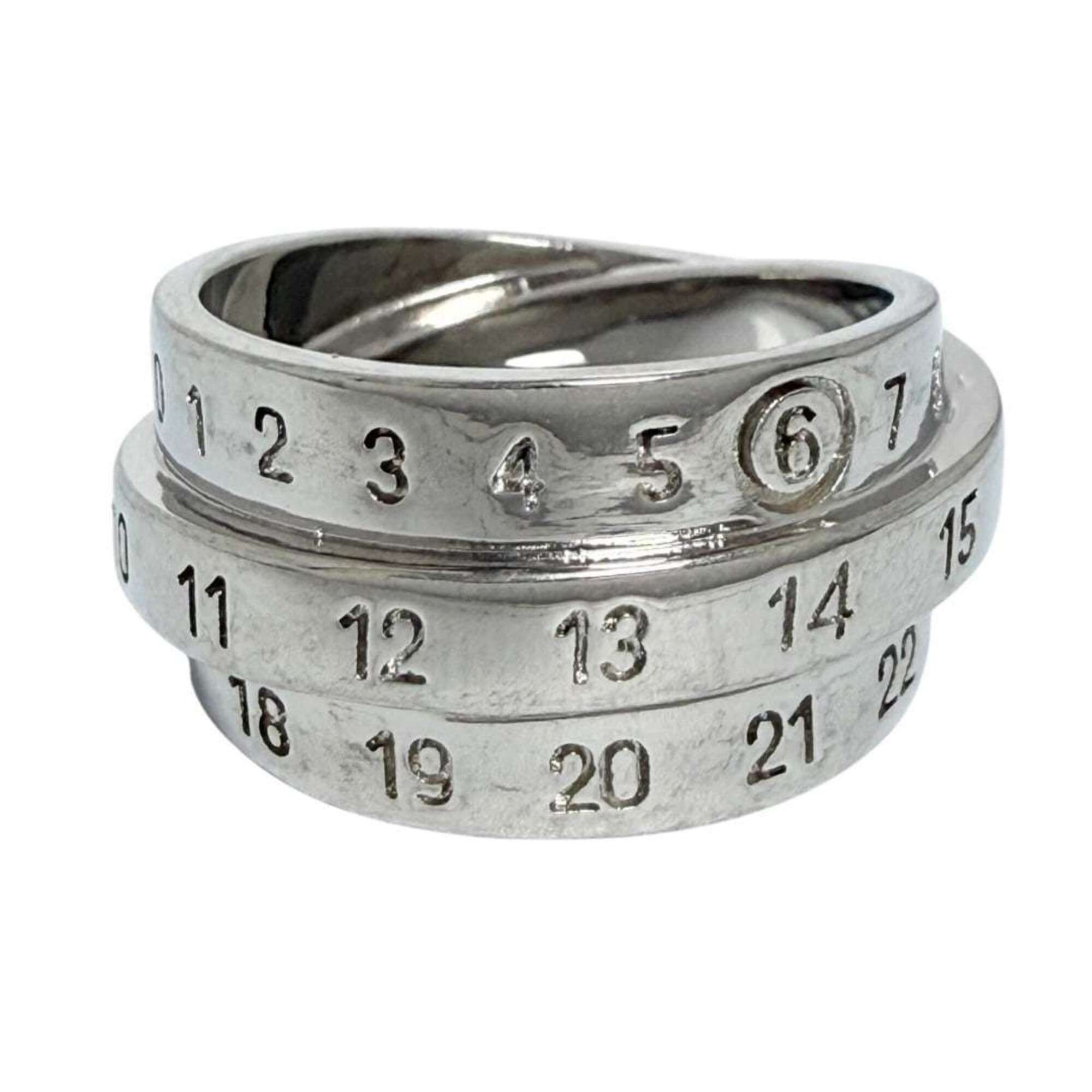 Maison Margiela Maison Margiela Men's Triple Logo Numeric Ring, Size 16 Size ONE SIZE - 1 Thumbnail