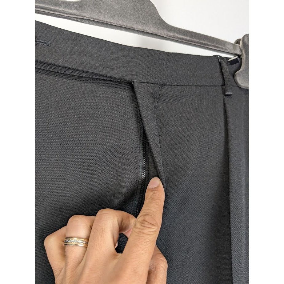 Saint Laurent Paris o1rshd1 Q:2 / 2 Pleats Tux Pants in Nero Size US 36 / EU 52 - 7 Thumbnail