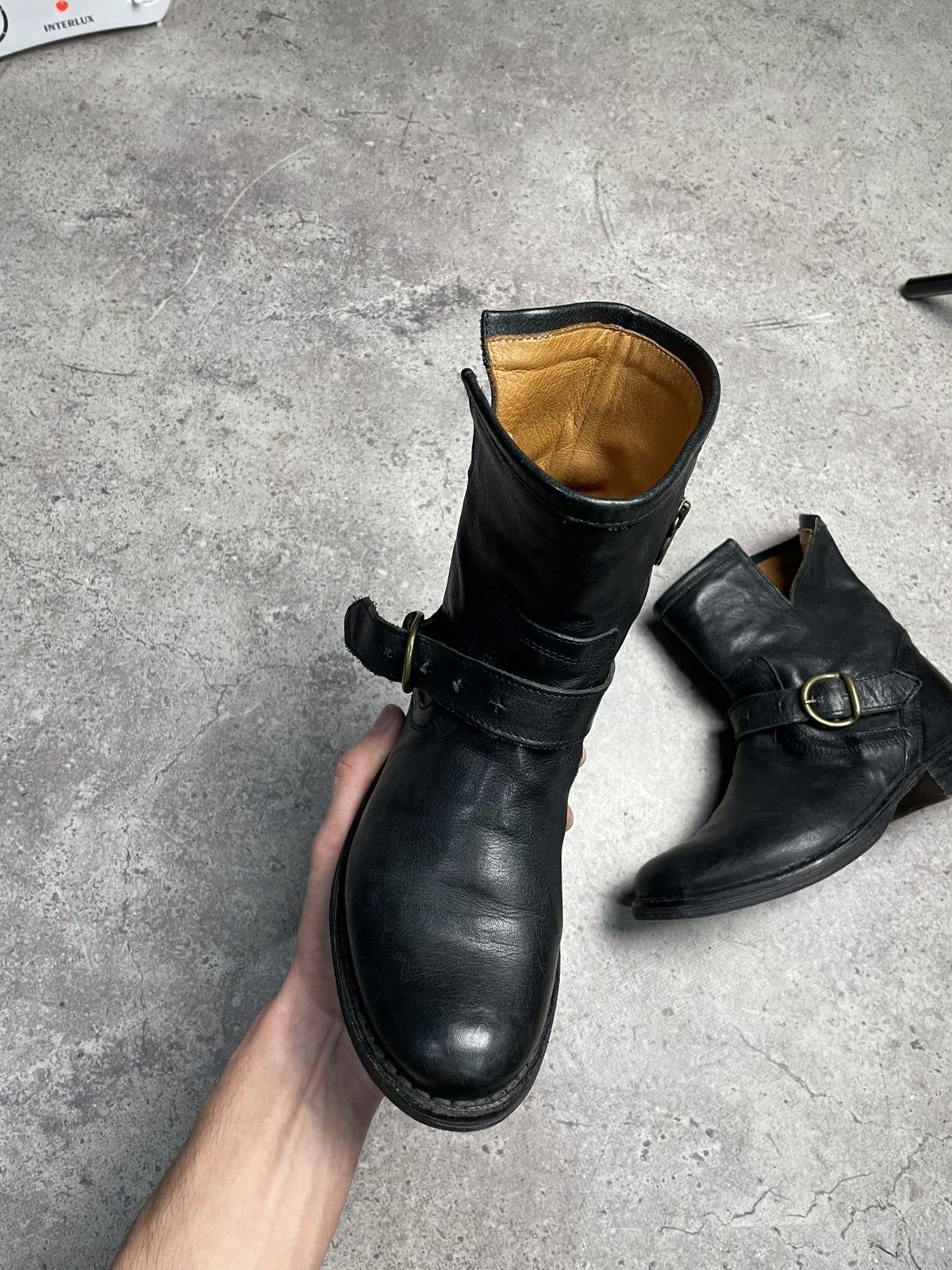 Fiorentini + Baker Fiorentini + Baker Eternity Eli Black Leather Ankle Boots Size US 6 / IT 36 - 3 Thumbnail