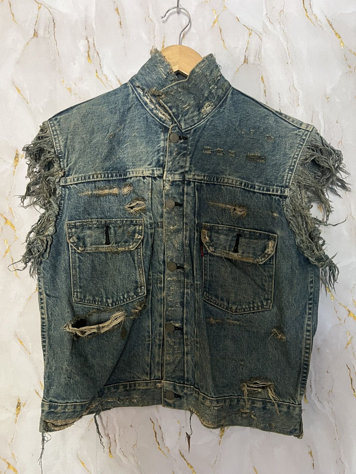 Levi's Vintage Clothing VINTAGE LEVIS BE DENIM VEST Size US L / EU 52-54 / 3 - 1 Thumbnail