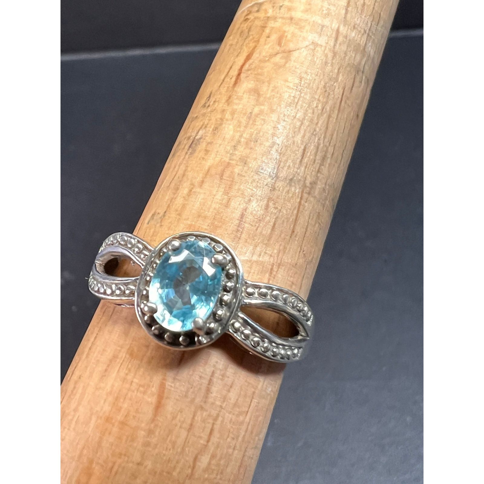 Other Blue topaz sterling silver ring size 9 Size ONE SIZE - 13 Thumbnail