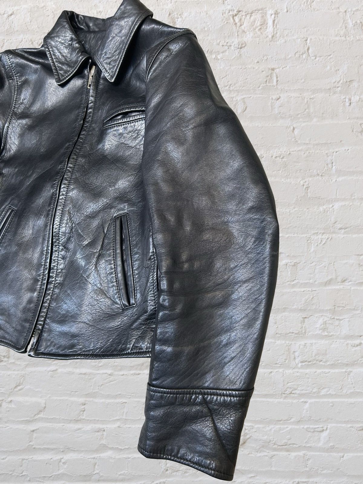 Other Vintage Made in Japan Cowhide Leather Single Riders Jacket Size US M / EU 48-50 / 2 - 3 Thumbnail