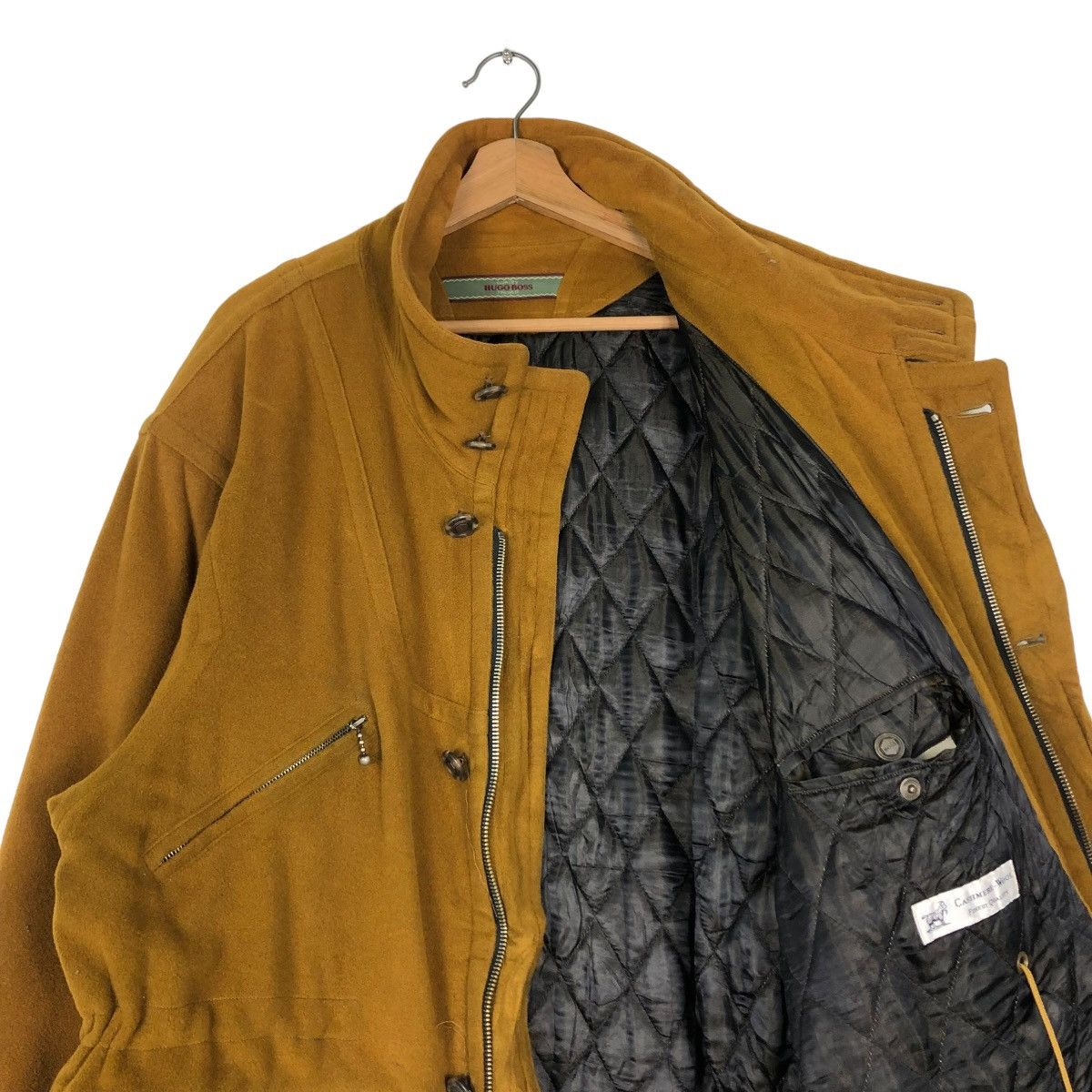 Hugo Boss 🔥VINTAGE HUGO BOSS MADE IN ITALY BIKER JACKET MULTI POCKETS Size US M / EU 48-50 / 2 - 14 Thumbnail