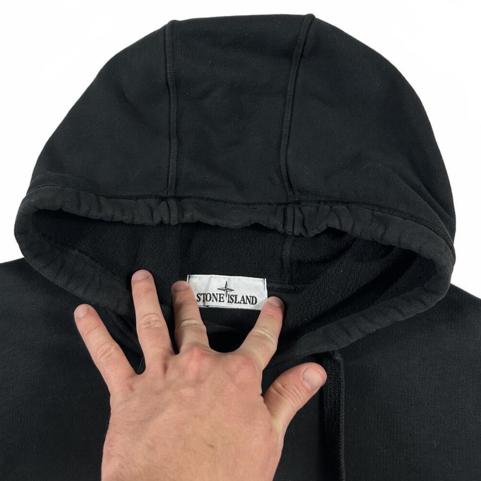 Stone Island Stone Island Cotton Pullover Hoodie Black Medium Size US M / EU 48-50 / 2 - 3 Thumbnail