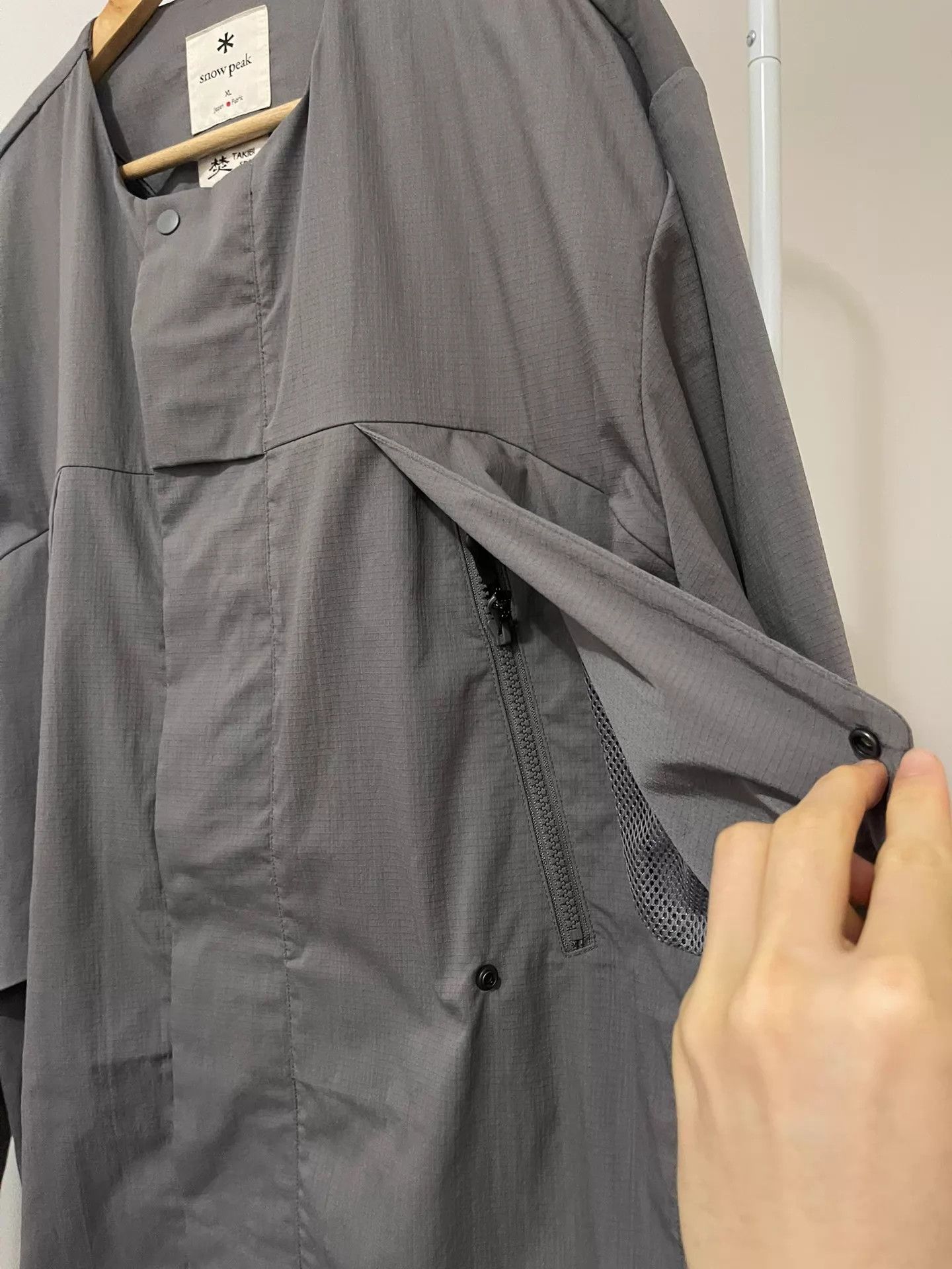 Snow Peak Snow Peak TAKIBI Kimono FR Tear Resistant Gray XL Jacket Size US XL / EU 56 / 4 - 6 Thumbnail