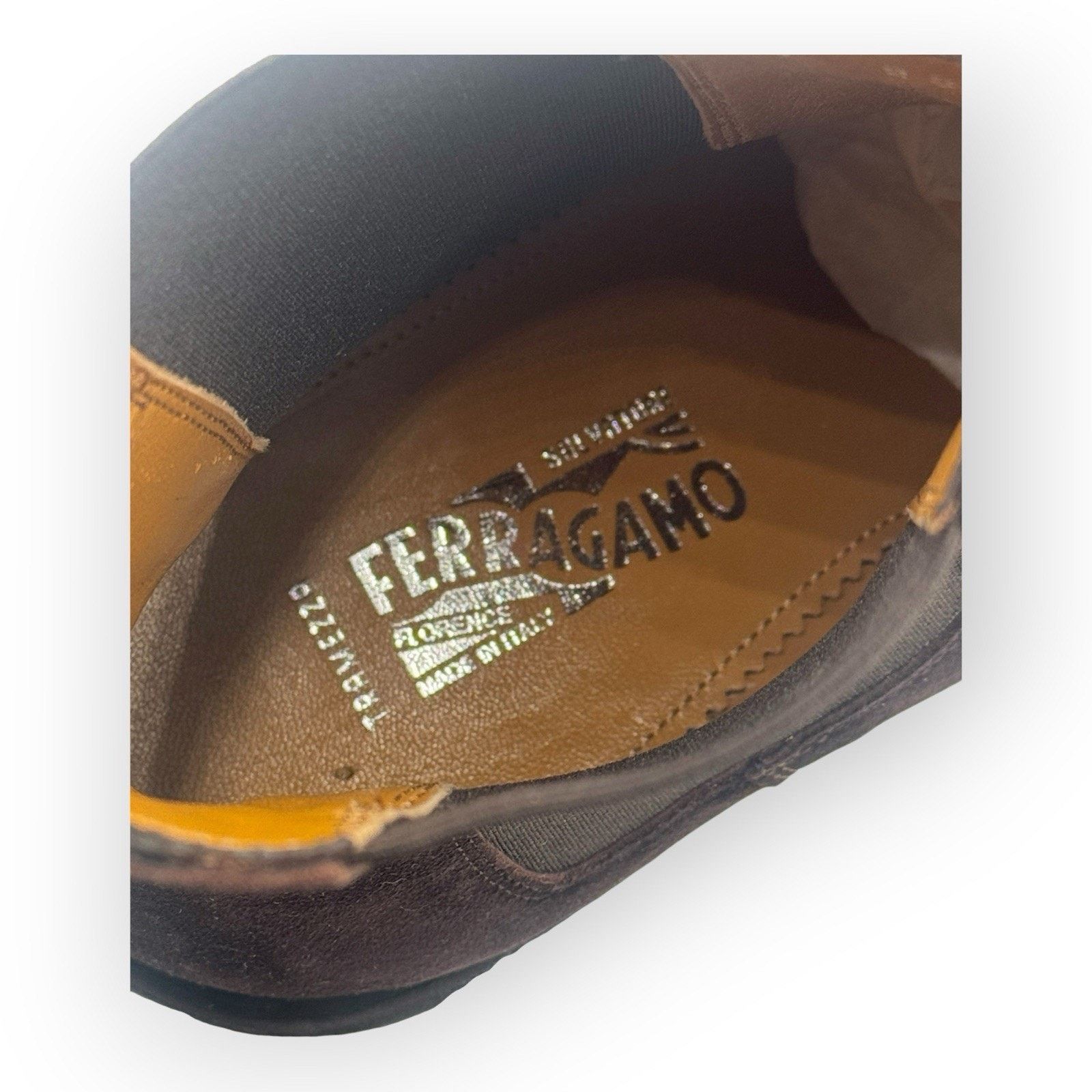 Salvatore Ferragamo Brown Suede Chelsea Boots Size 8.5 / 7.5UK EEE New Size US 8.5 / EU 41-42 - 7 Thumbnail