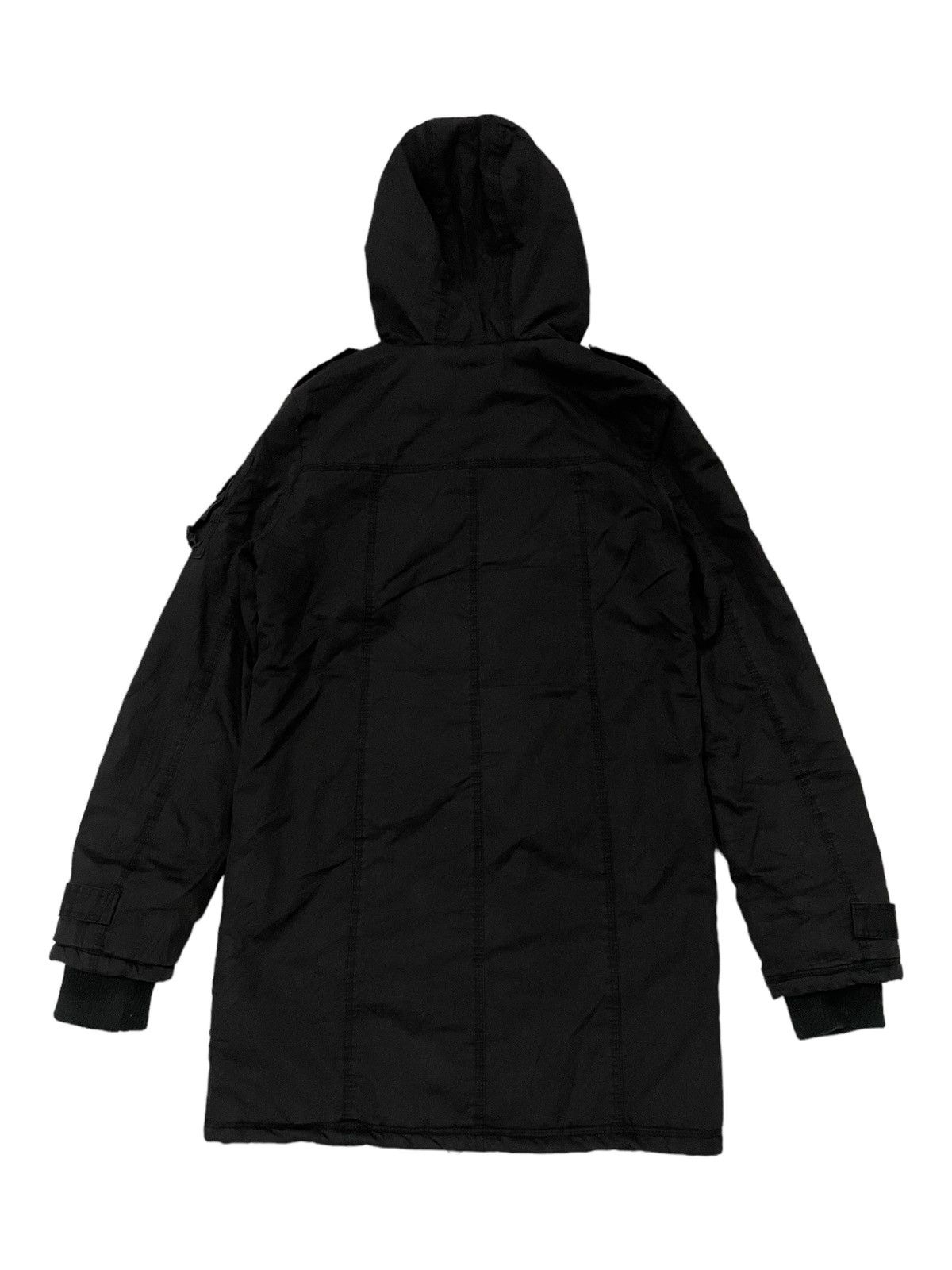 Japanese Brand × Vintage TRIBE Raccoon Fur Hooded Puffer Bondage Punk Jacket Size US M / EU 48-50 / 2 - 2 Thumbnail