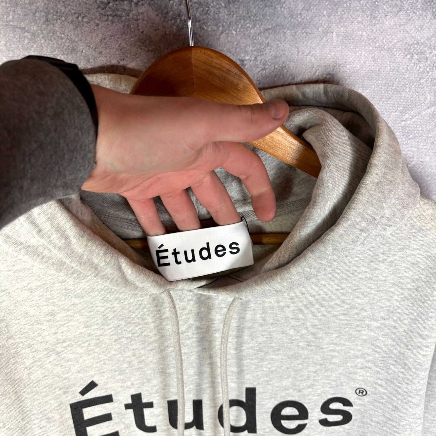Vintage Etudes Hoodie Gray Cotton Size L Mens Pullover Size US L / EU 52-54 / 3 - 3 Thumbnail