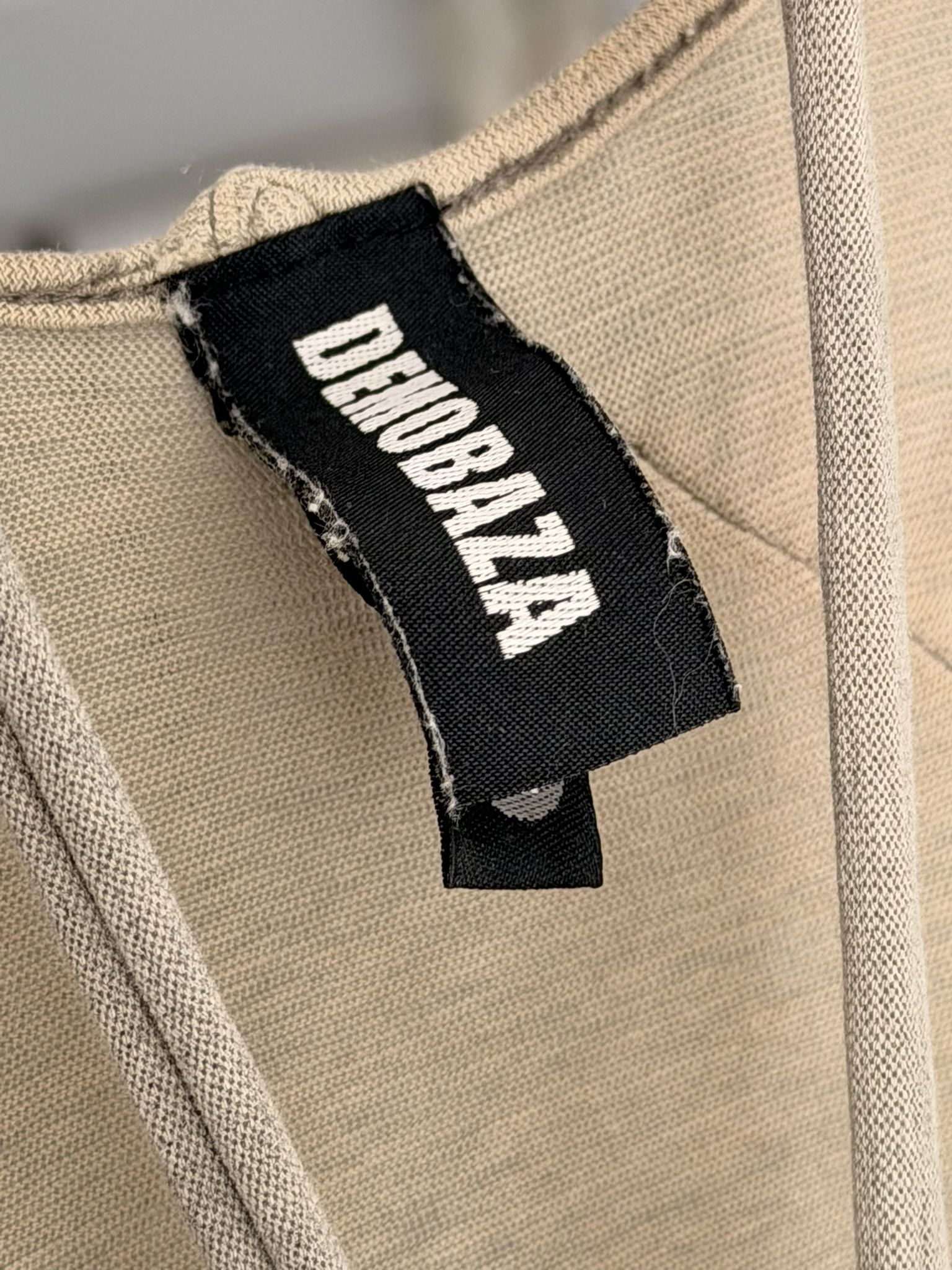 Demobaza Demobaza Beige/Grey Raw Hem Tank Size US M / EU 48-50 / 2 - 2 Thumbnail
