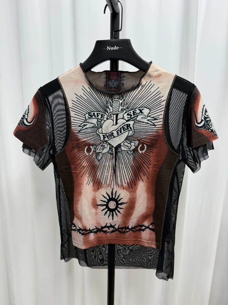 Jean Paul Gaultier Jean Paul Gaultier Safe Sex Forever Short Sleeve Top- DMC Size US M / EU 48-50 / 2 - 1 Thumbnail