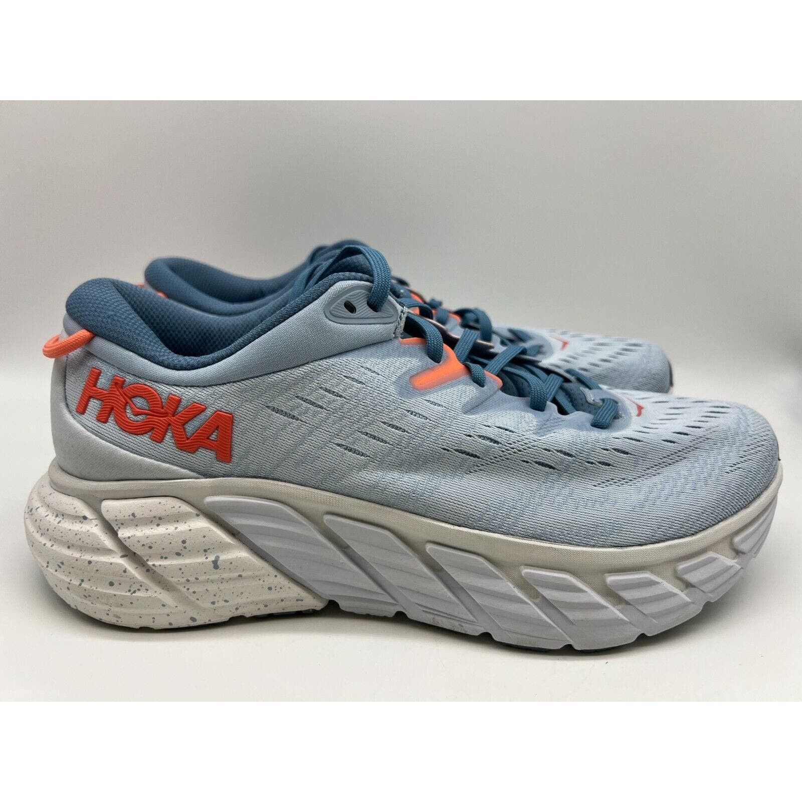 image of Hoka One One W Gaviota 4 Womens Running Sneakers Size 10.5B in Blue