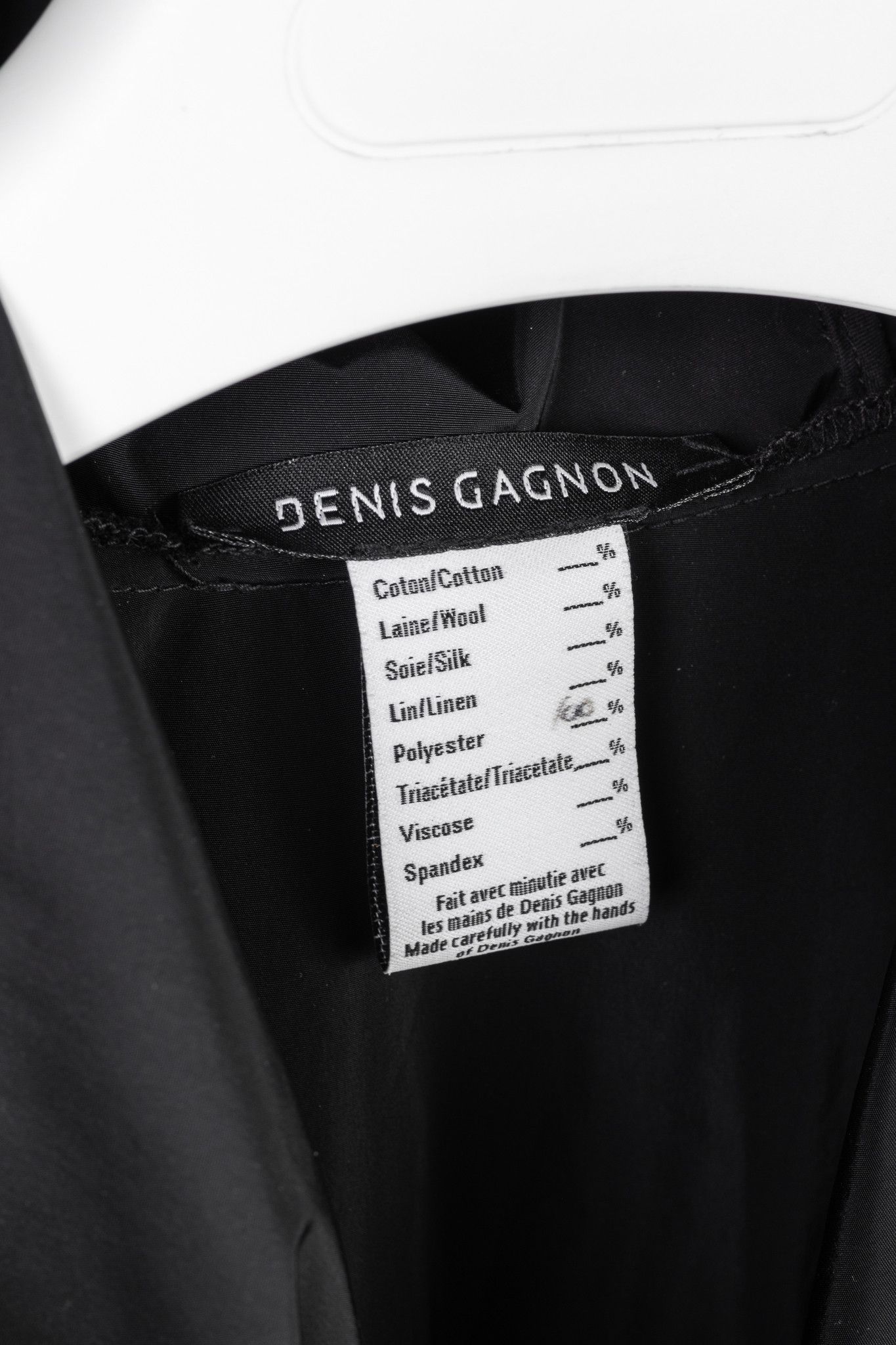Other Denis Gagnon Black Taffeta Oversized Hooded Jacket Size L / US 10 / IT 46 - 4 Thumbnail