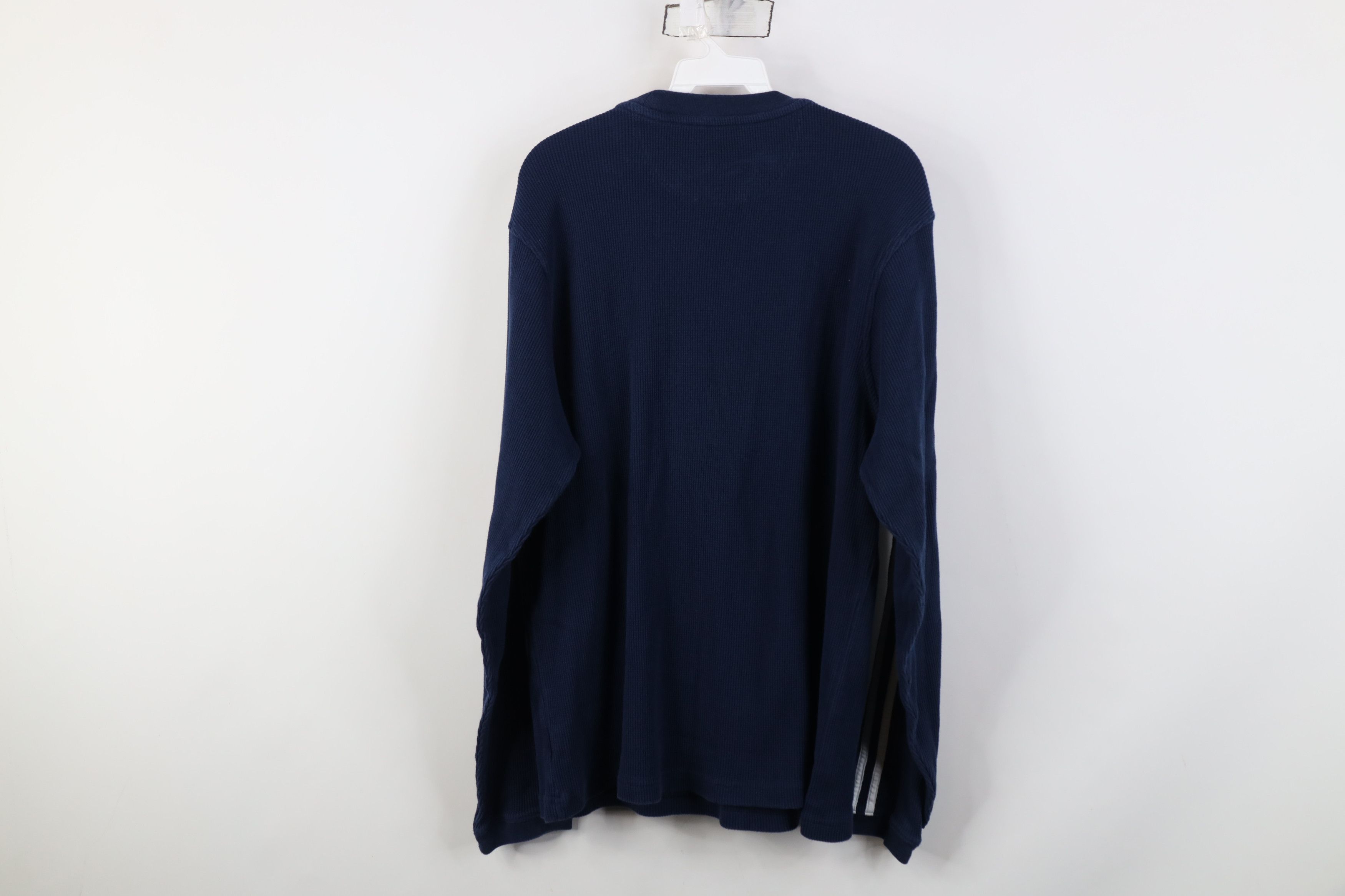 Adidas Vintage Adidas Basketball Thermal Waffle Knit T-Shirt Blue Size US XL / EU 56 / 4 - 11 Thumbnail