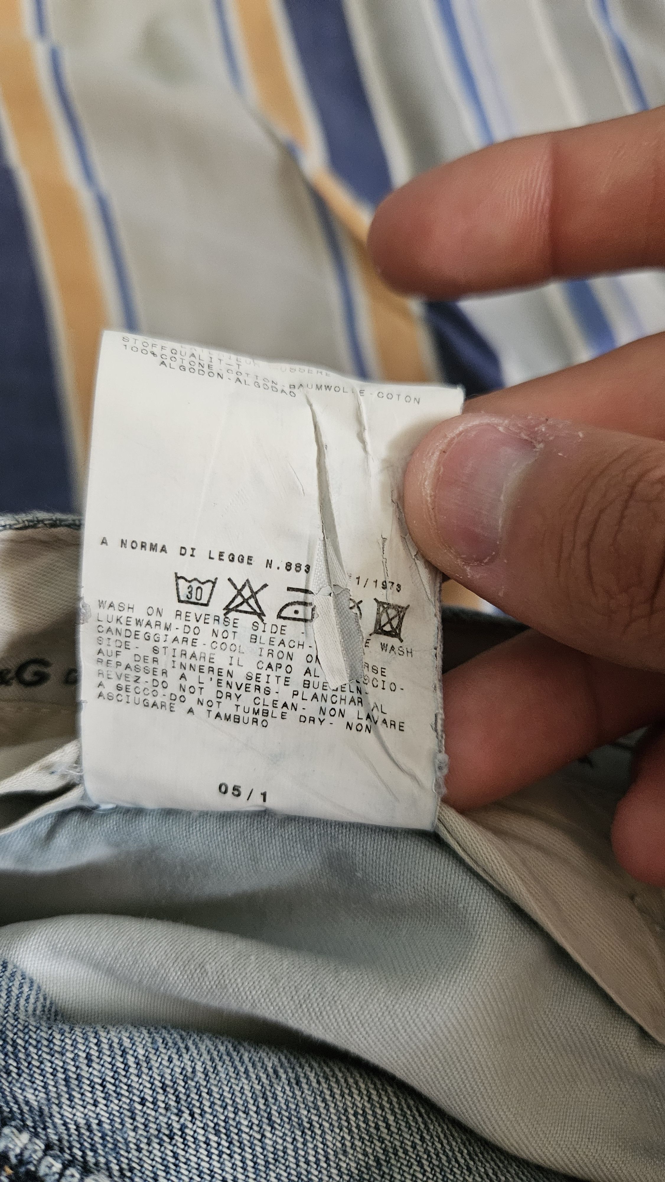 Dolce & Gabbana "I ❤️ Denim" vintage Dolce&Gabbana jeans Size US 33 - 5 Thumbnail