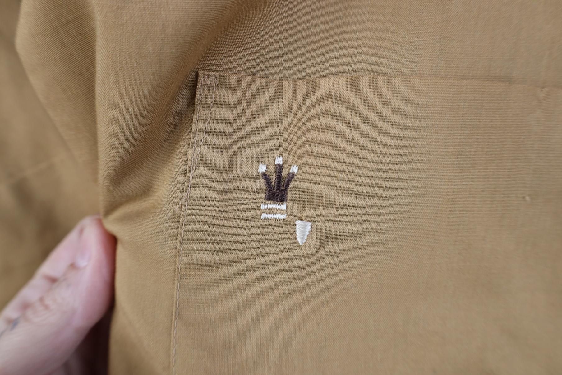 Vintage Vintage 60s Rockabilly Collar Button Shirt Beige Sanforized Size US XXL / EU 58 / 5 - 4 Thumbnail