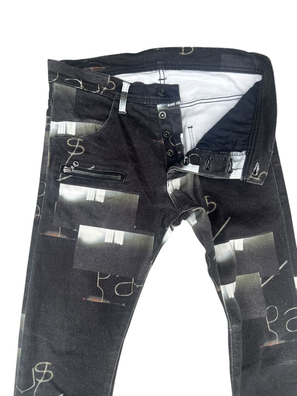 SHAREEF Vintage Shareef Japan All Printed Denim Jeans Size US 29 - 6 Thumbnail