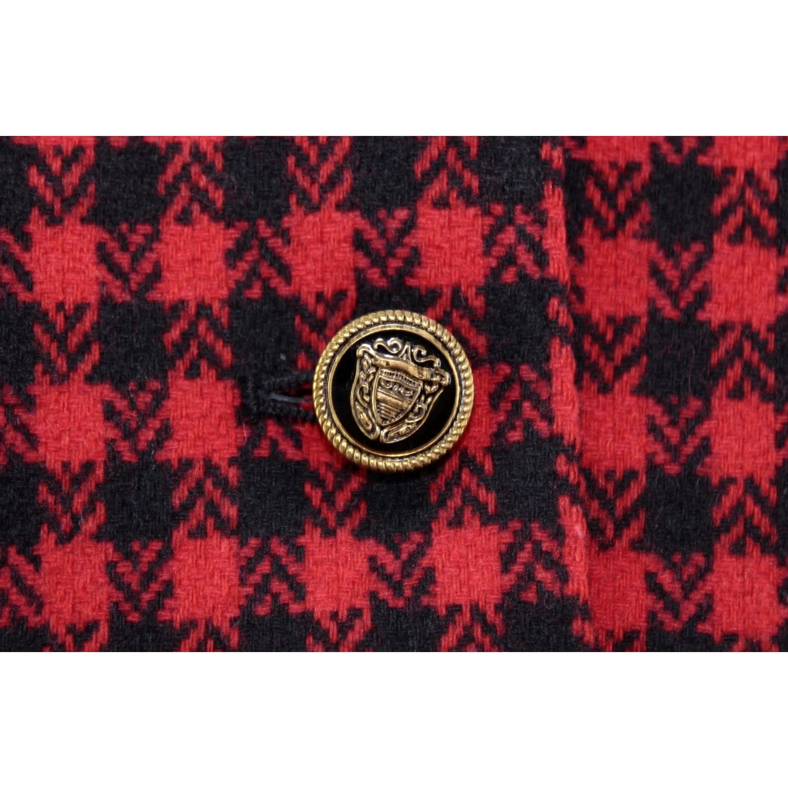 Pendleton VTG Pendleton Blazer Jacket Plaid Wool Red/Black USA Sz 8 Women Vintage Check Velvet Trim Size M / US 6-8 / IT 42-44 - 6 Thumbnail