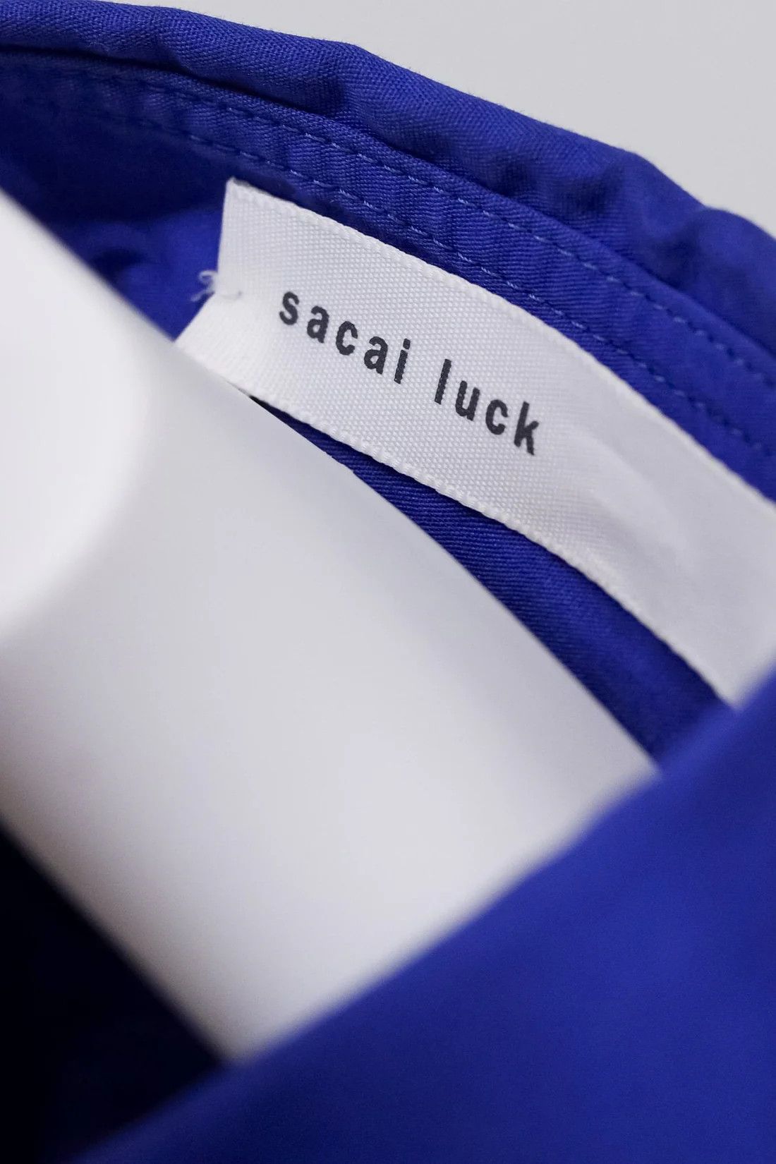 Sacai Sacai Luck SS/15 Blue Drawstring Button Up Shirt Size S / US 4 / IT 40 - 11 Thumbnail