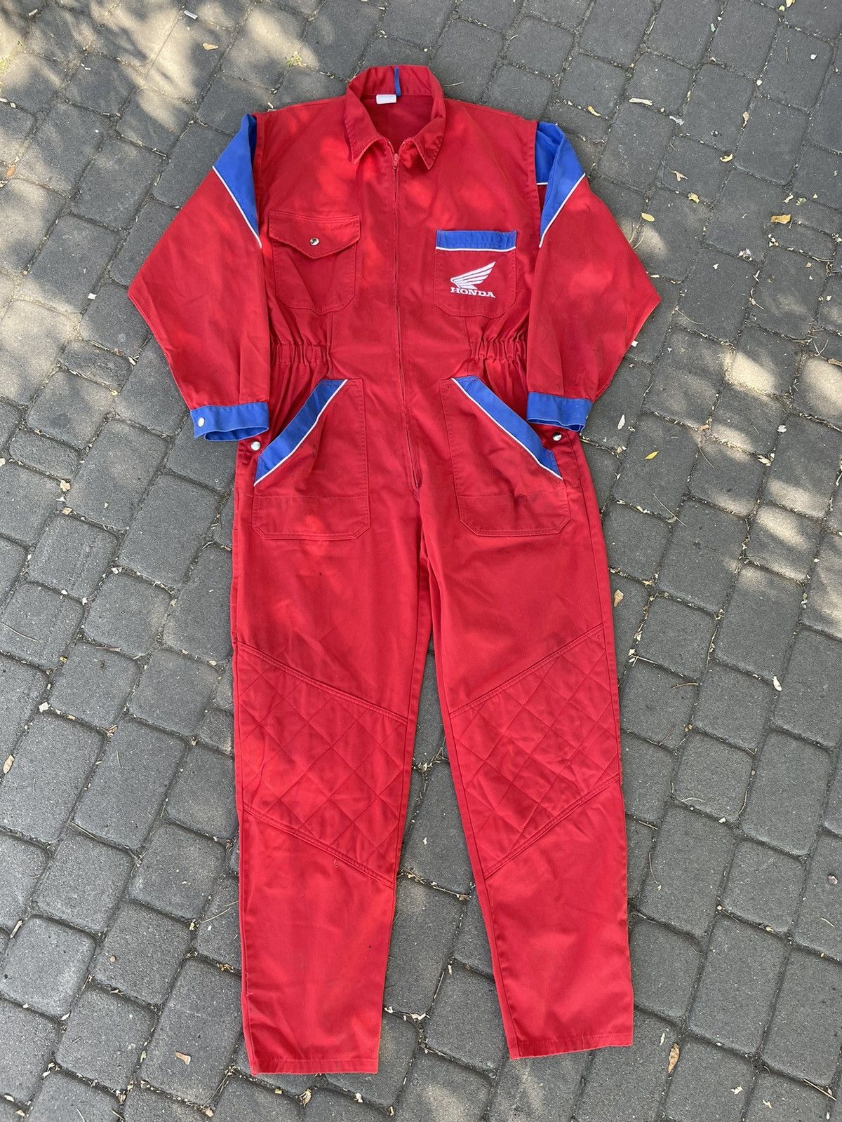 Honda × Vintage Vintage Honda Racing Overalls Jumpsuits Very Rare Size US 38 / EU 54 - 1 Thumbnail
