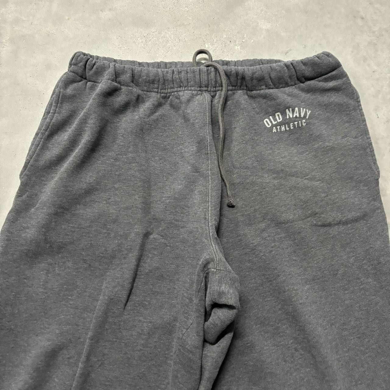 Old Navy × Vintage Crazy Vintage Y2K/2000s Baggy Dark Grey Old Navy Skater Essential Sweatpants! Size US 32 / EU 48 - 4 Thumbnail
