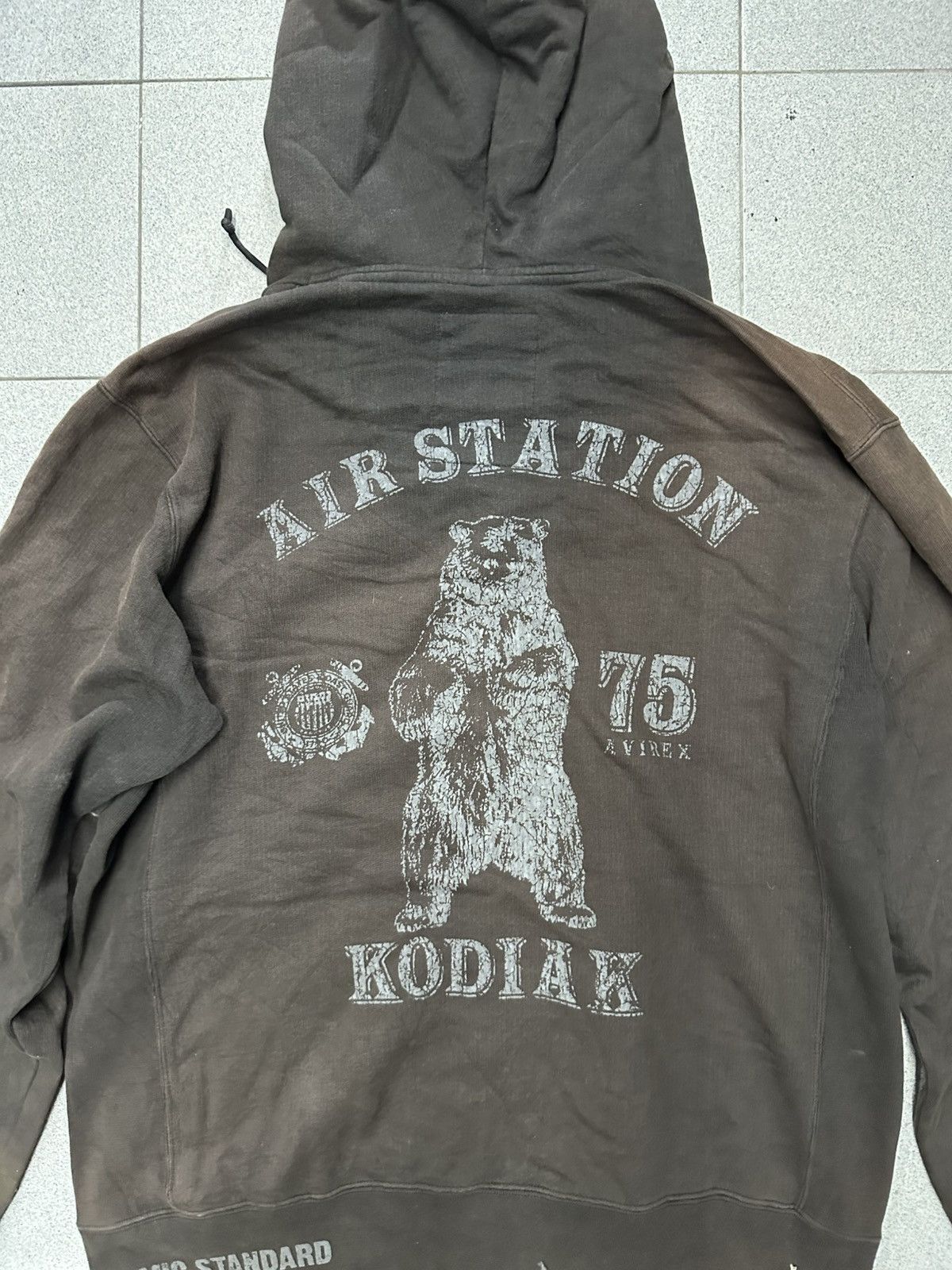 Avirex VTG Faded Avirex Balenciaga Toasted Style Hoodie Size US XL / EU 56 / 4 - 11 Thumbnail