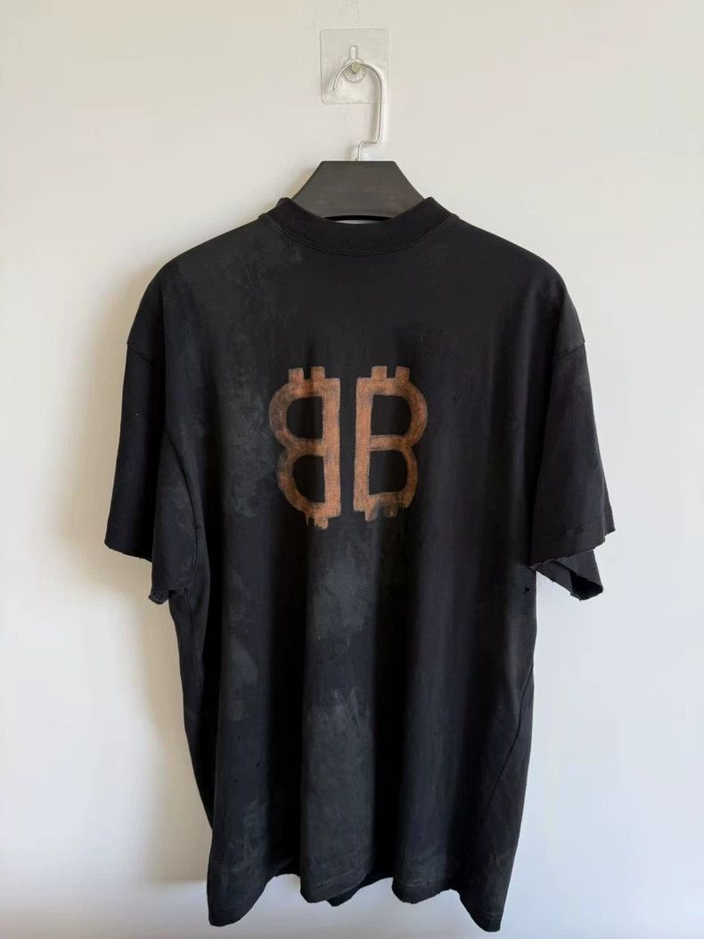 Balenciaga Balenciaga Bitcoin Black Short Sleeve Size US S / EU 44-46 / 1 - 1 Thumbnail