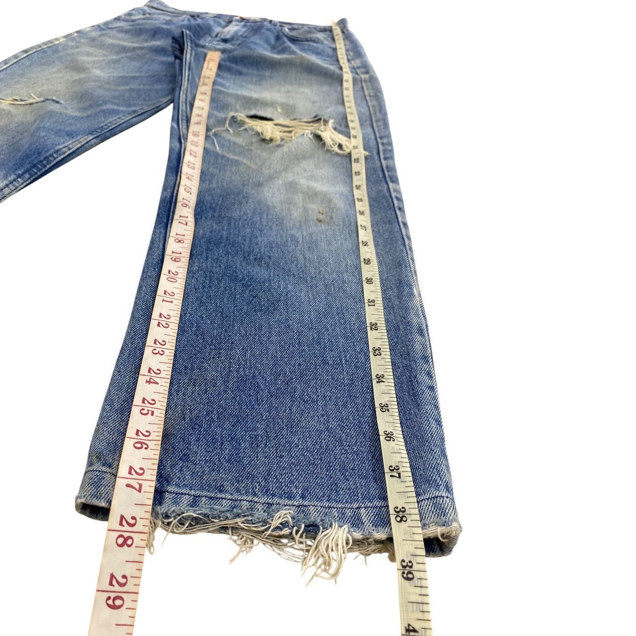 Japanese Brand Japanese Brand Faded Style Distressed Baggy Jeans Size US 32 / EU 48 - 10 Thumbnail