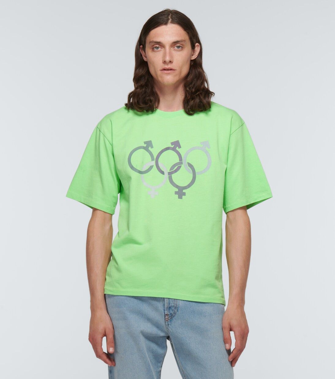 ERL o1y0125 T-Shirt in Lime Green Size US L / EU 52-54 / 3 - 2 Thumbnail