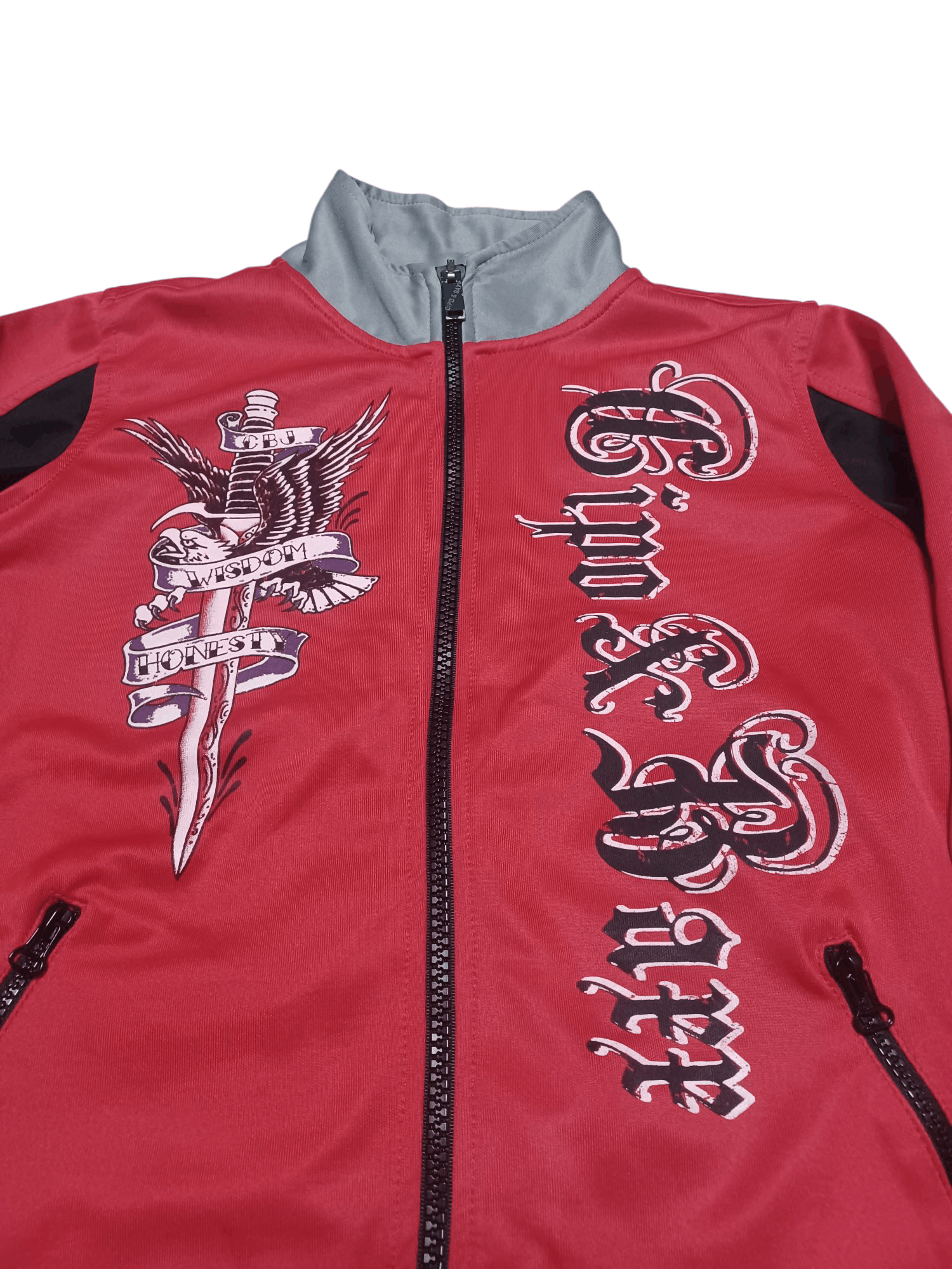If Six Was Nine CIPO BAXX LOS ANGELES SKULLS FIRE TRACK JACKET OPIUM Size US S / EU 44-46 / 1 - 4 Thumbnail