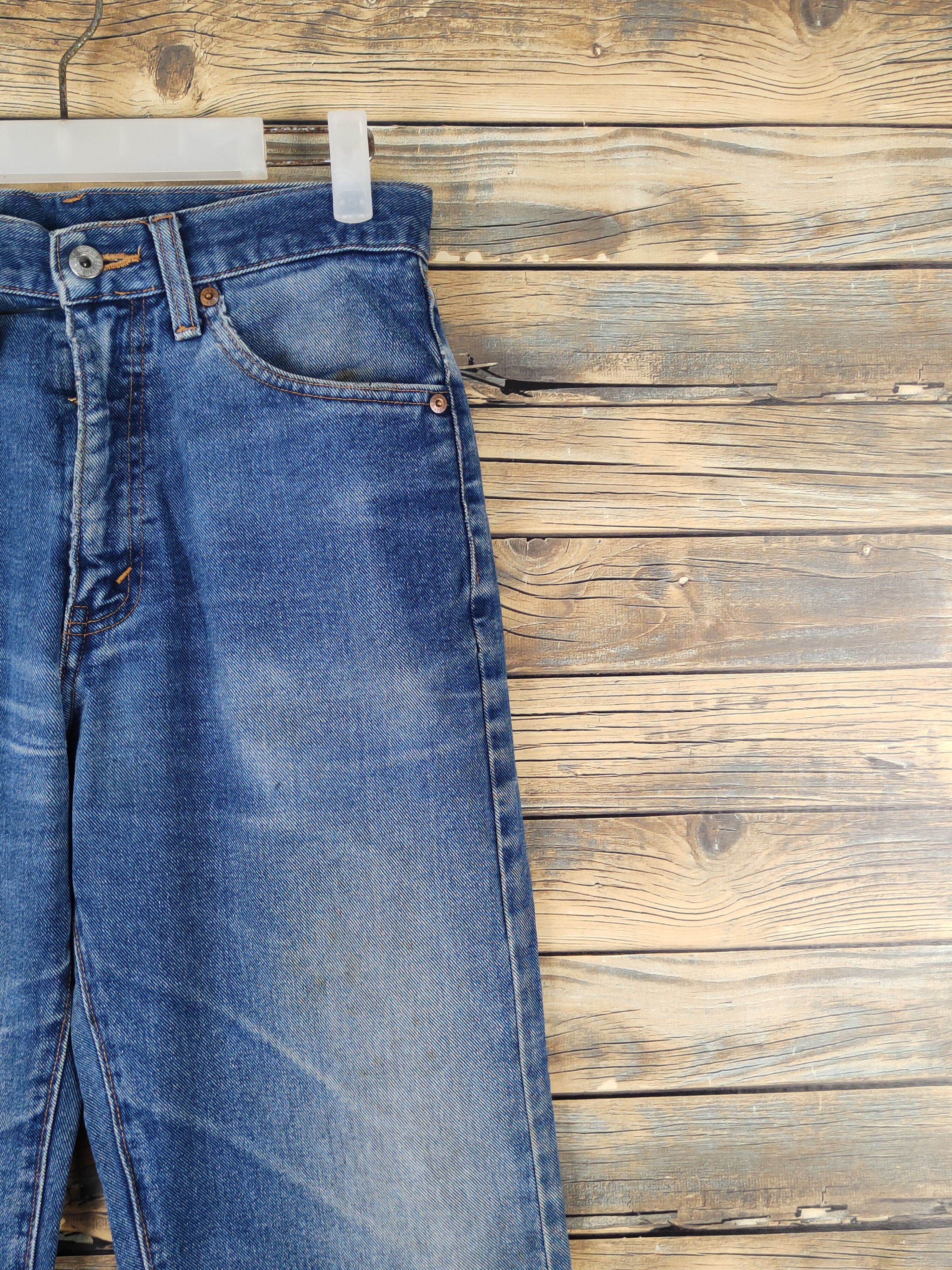 Vintage Bobson vintage Blue Distressed Ripped Jeans #W1384 Size US 28 / EU 44 - 5 Thumbnail