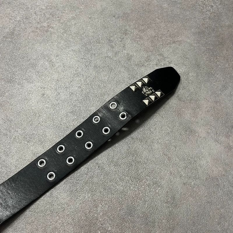 Affliction Vintage Affliction Style Skull Leather Belt Retro Y2K 90s Size ONE SIZE - 6 Thumbnail