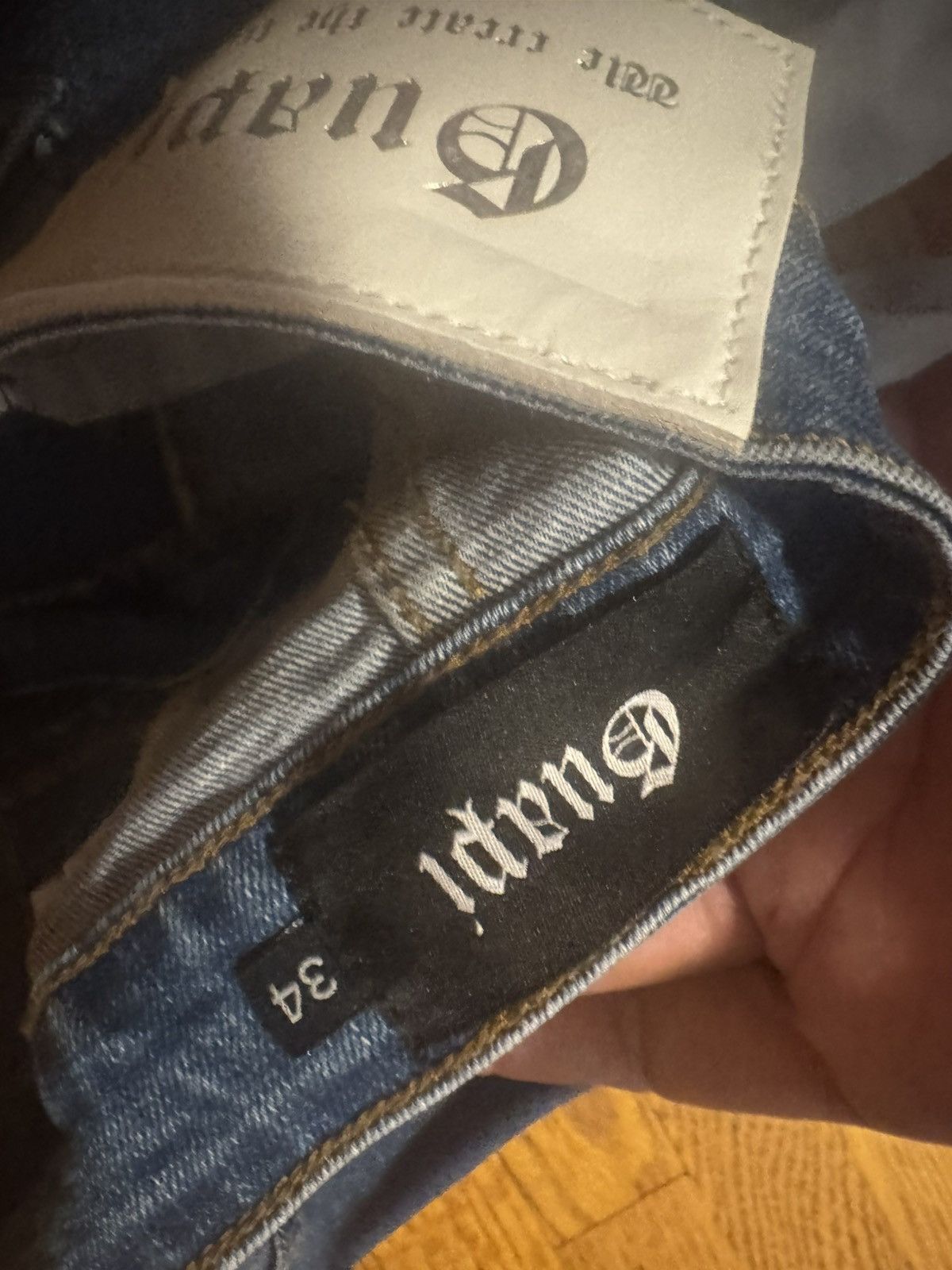 GUAPI Guapi mixed denim jeans Size US 36 / EU 52 - 4 Thumbnail