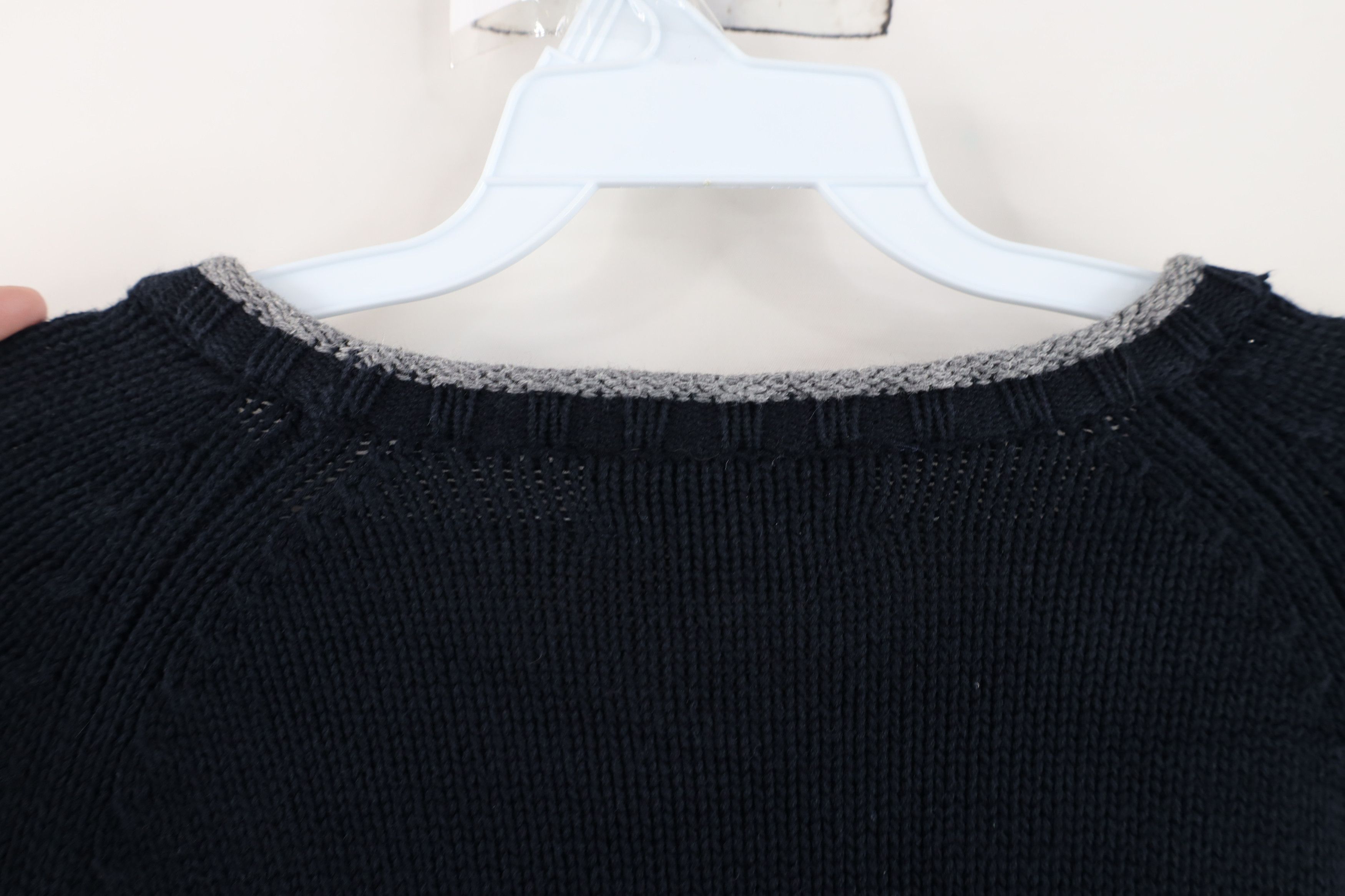 J.Crew Vintage 90s Y2K J Crew Cotton Ribbed Knit Crewneck Sweater Size US XL / EU 56 / 4 - 7 Thumbnail