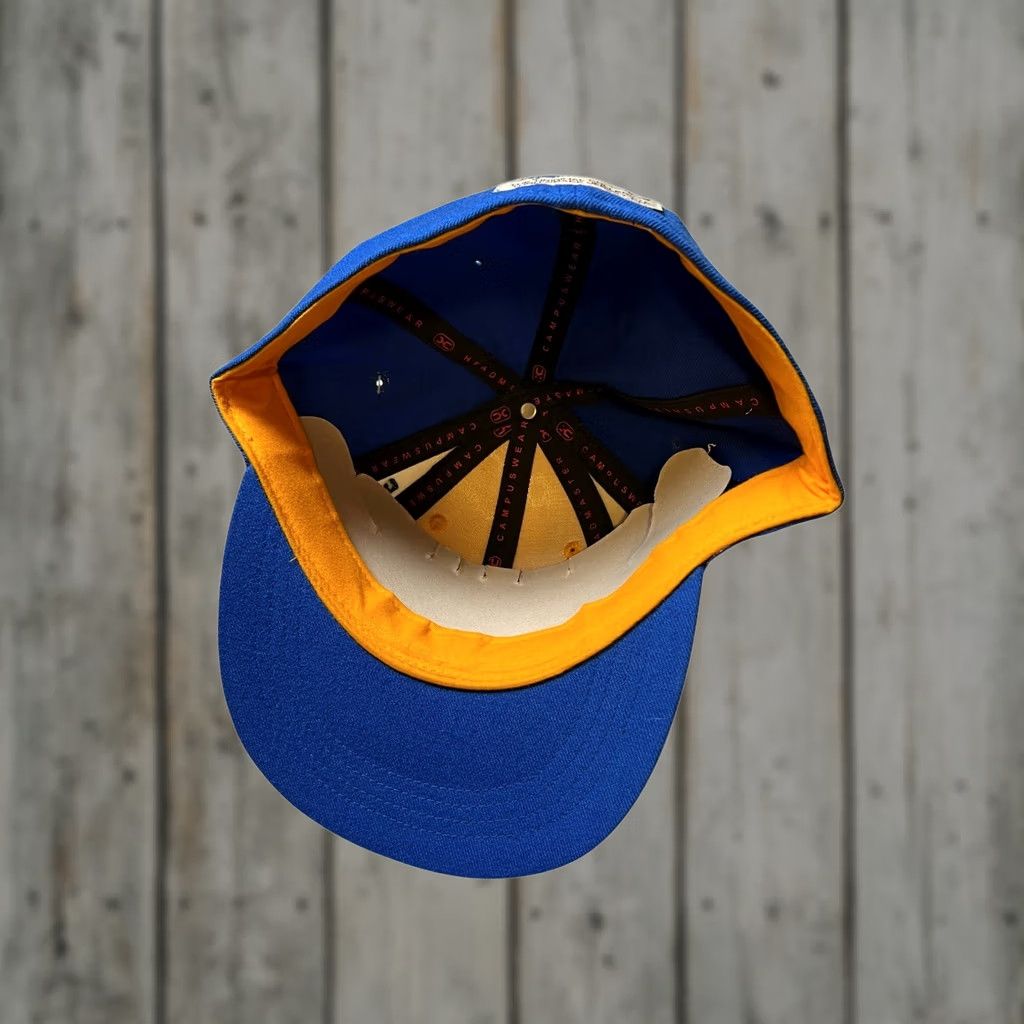 Cougar Headmaster Campuswear 8-Ball Cap Hat Mens 8 Wool Yellow Blue Striped Fitted Cap Varsity College Cougars Size ONE SIZE - 1 Thumbnail